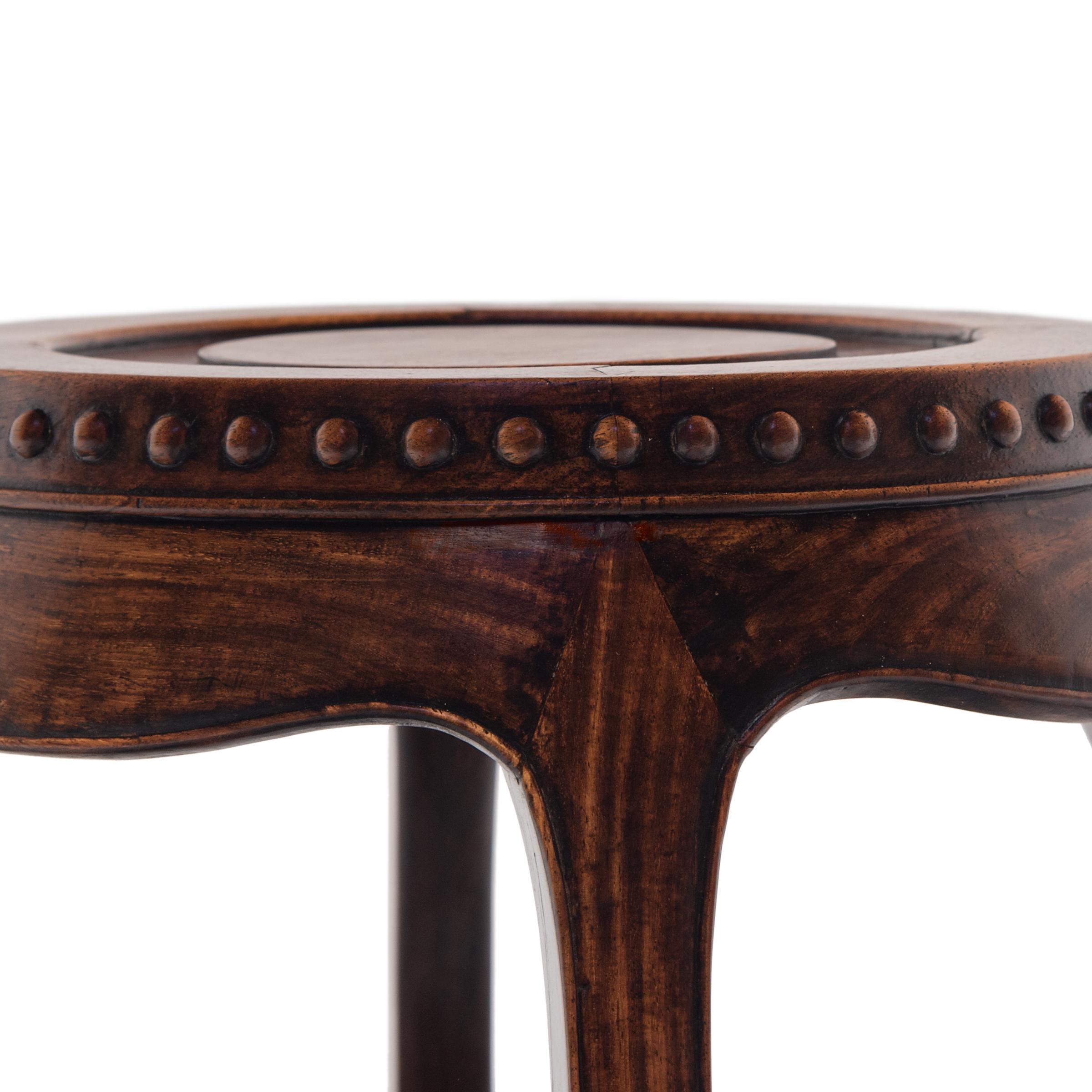 Wood Pair of Elegant Chinese Hardwood Drum Stools, C. 1850