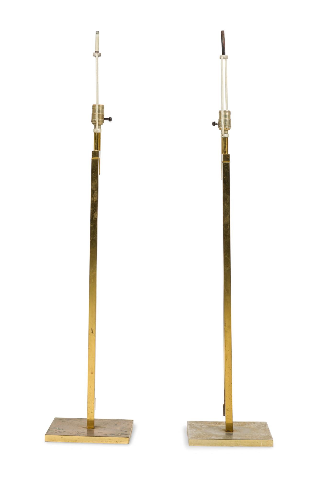 Hand-Crafted Pair of Harold Weiss & Richard Barr for Laurel Lamp Company Modernist Adjusta For Sale