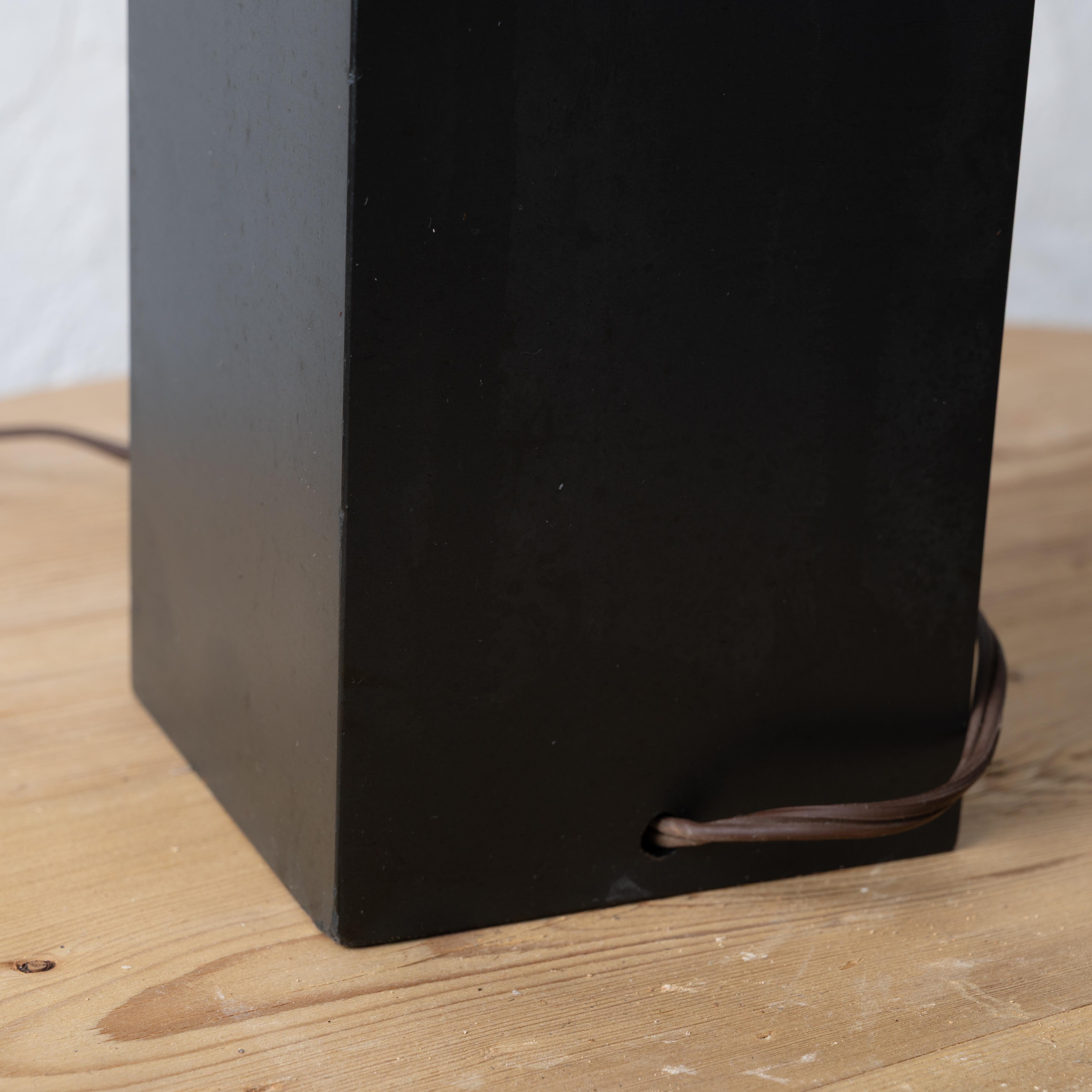 Pair of Harpswell House Slate & Teak Table Lamps, c.1960 For Sale 2