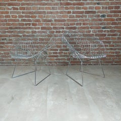 Pair of Harry Bertoia “Diamond Chair” for Knoll International, 1970s