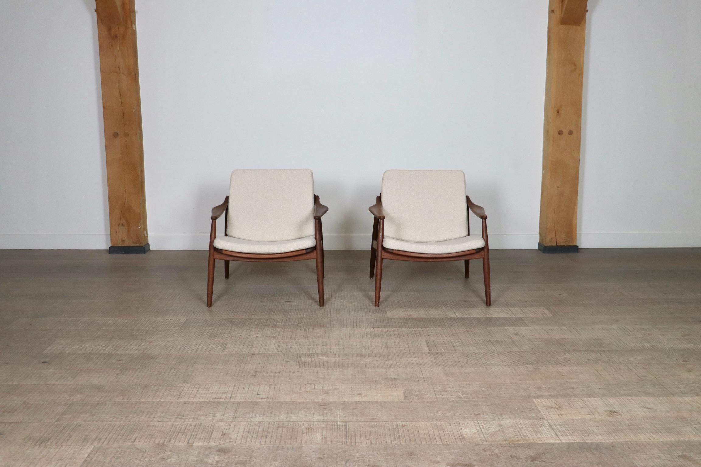 Ein Paar Hartmut Lohmeyer Modell 400 Lounge Chairs für Wilkhahn, 1959 im Angebot 5
