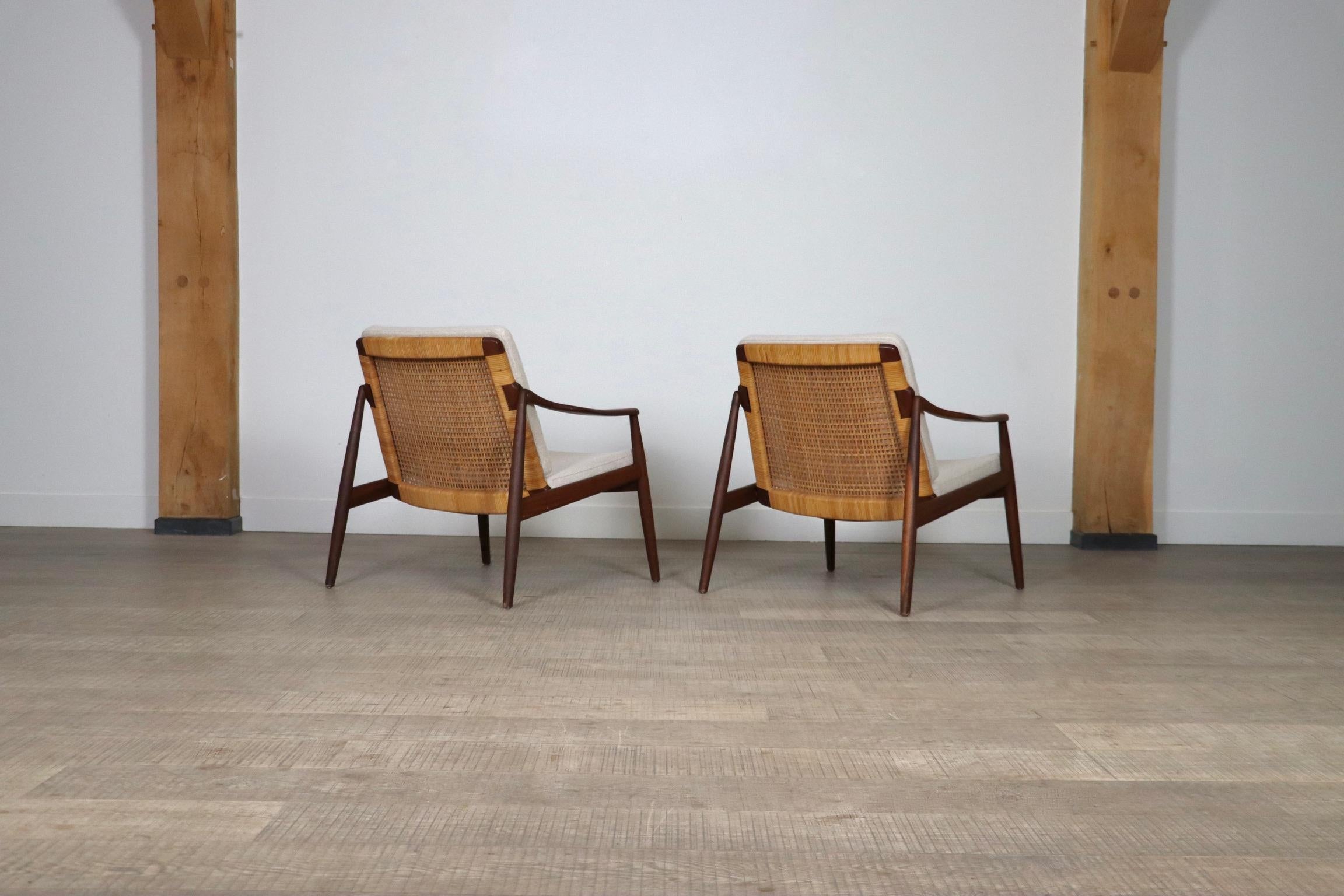 Ein Paar Hartmut Lohmeyer Modell 400 Lounge Chairs für Wilkhahn, 1959 im Angebot 7