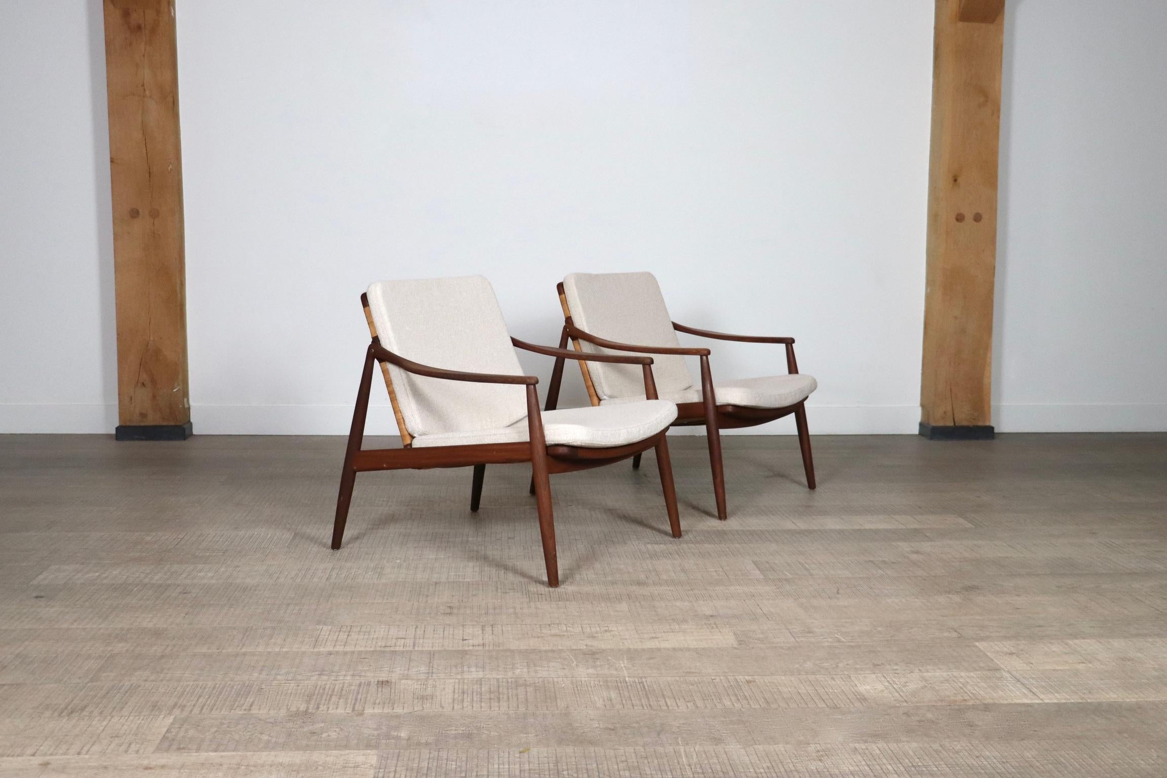 Ein Paar Hartmut Lohmeyer Modell 400 Lounge Chairs für Wilkhahn, 1959 im Angebot 8