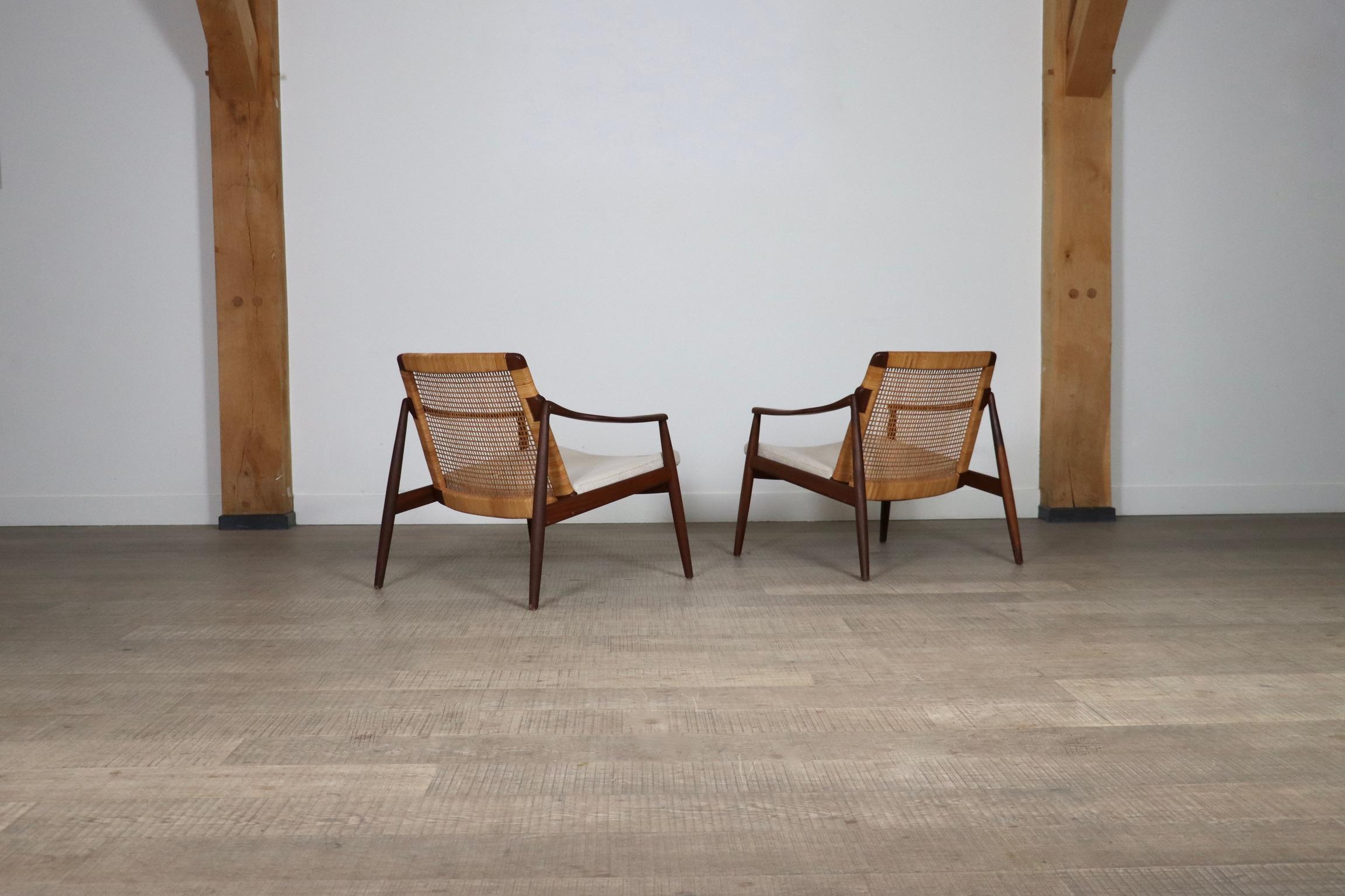 Pair Of Hartmut Lohmeyer Model 400 Lounge Chairs For Wilkhahn, 1959 For Sale 10