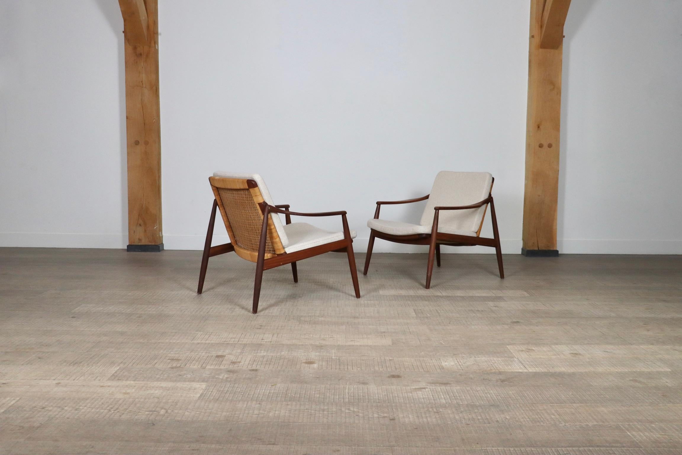 Pair Of Hartmut Lohmeyer Model 400 Lounge Chairs For Wilkhahn, 1959 For Sale 3