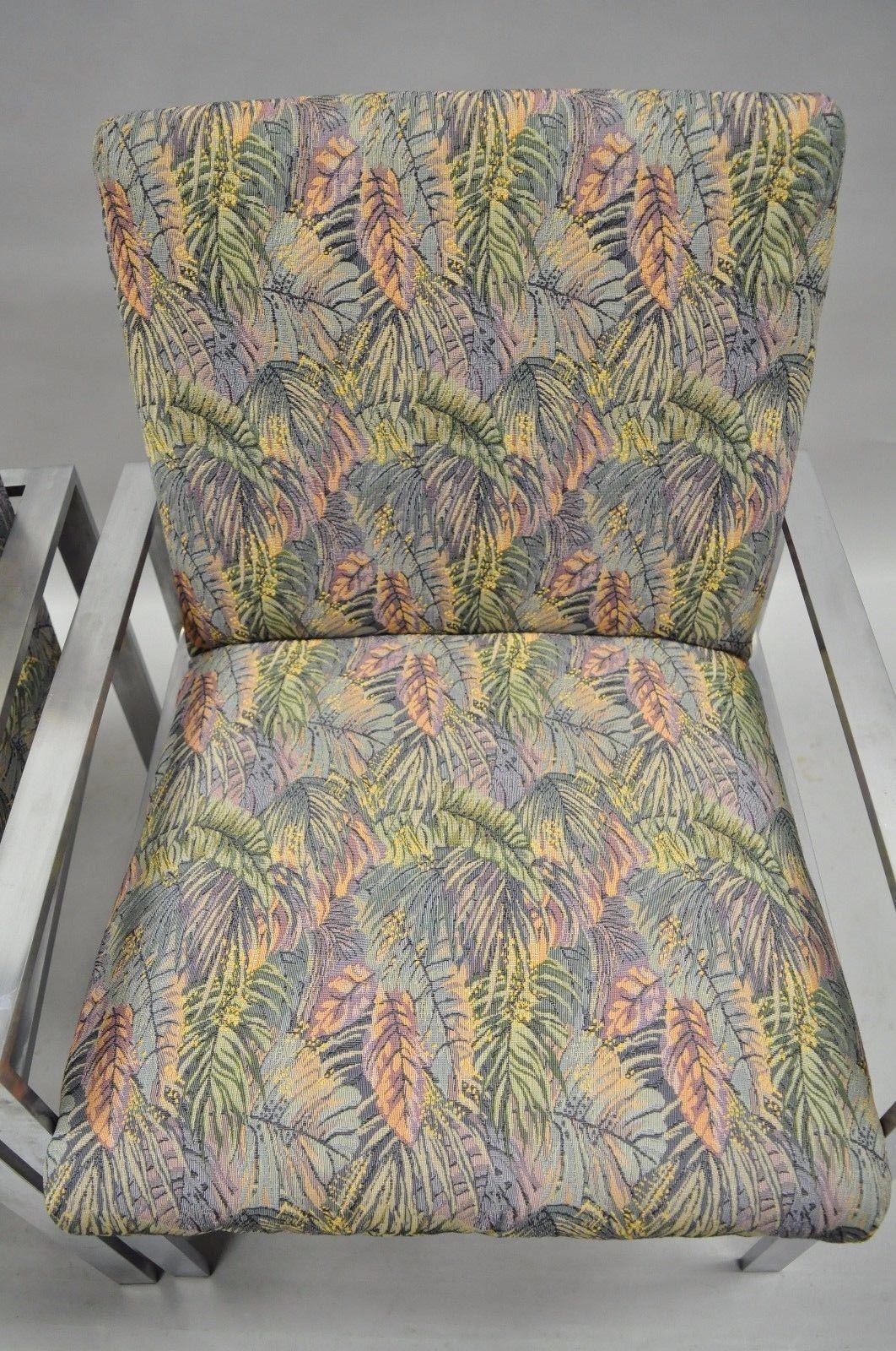 Paire de fauteuils de salon en aluminium attribués à Harvey Probber, style mi-siècle moderne en vente 4