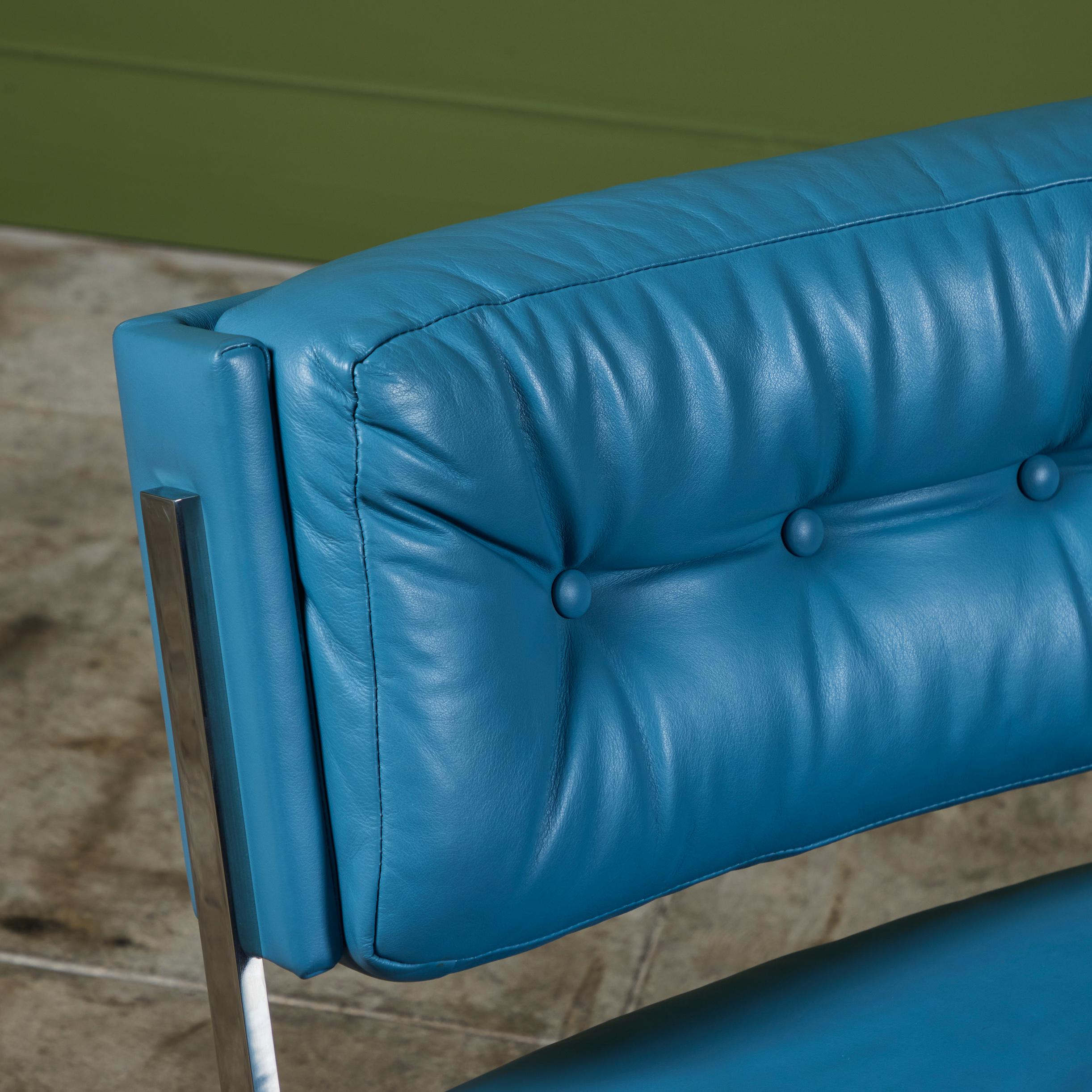 Paar Harvey Probber-Loungesessel aus Leder im Angebot 4