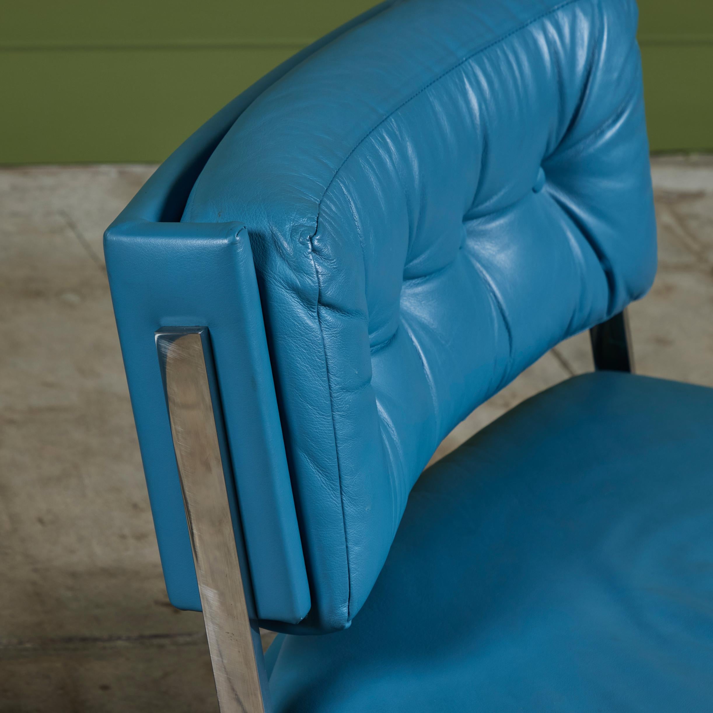 Paar Harvey Probber-Loungesessel aus Leder im Angebot 5