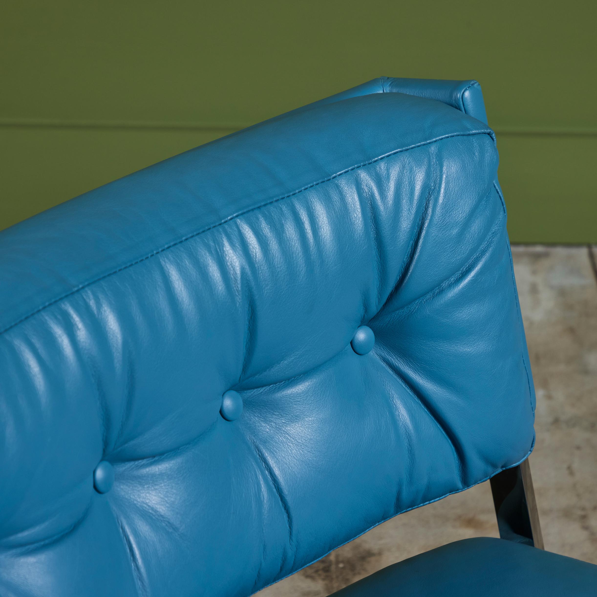 Paar Harvey Probber-Loungesessel aus Leder im Angebot 6