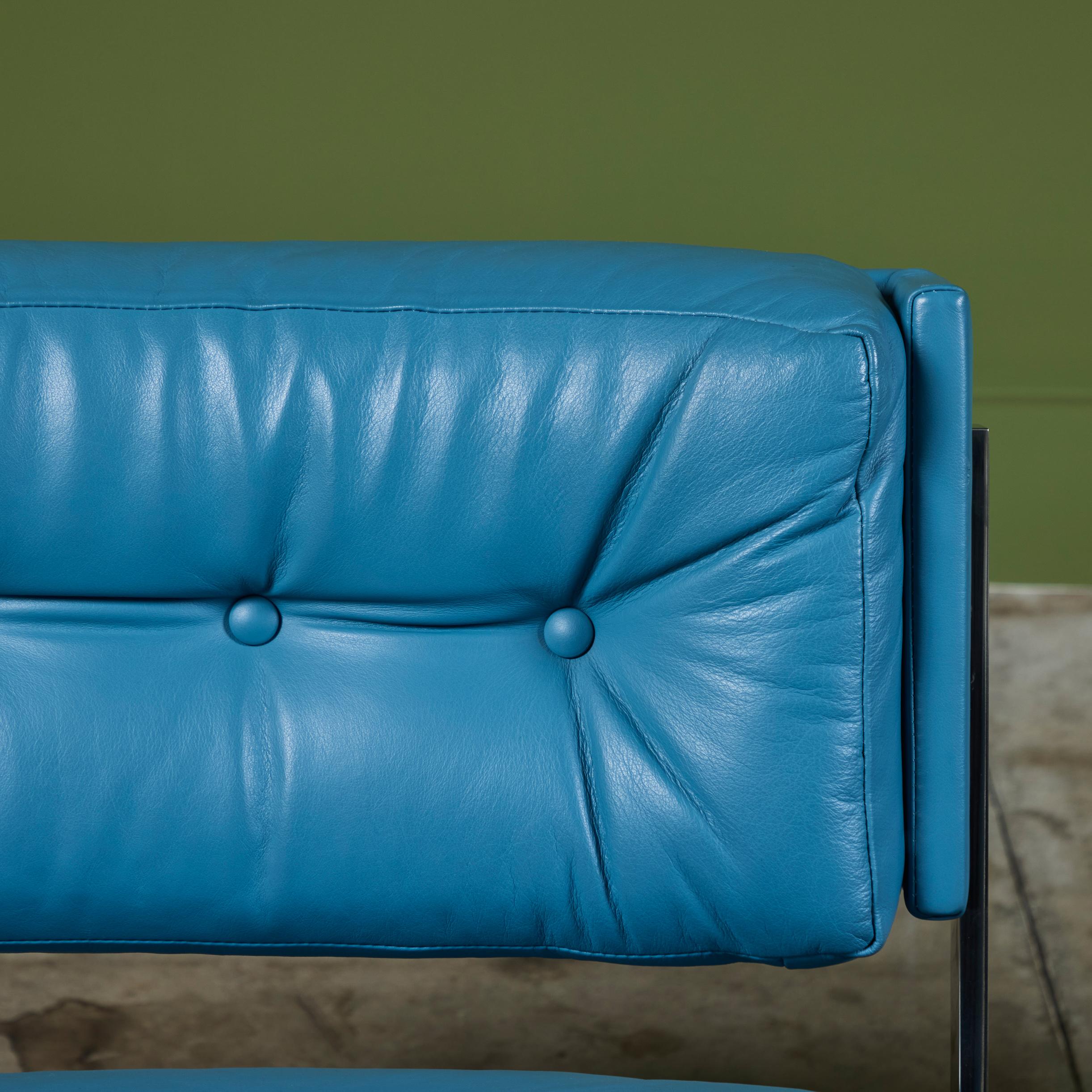 Paar Harvey Probber-Loungesessel aus Leder im Angebot 7