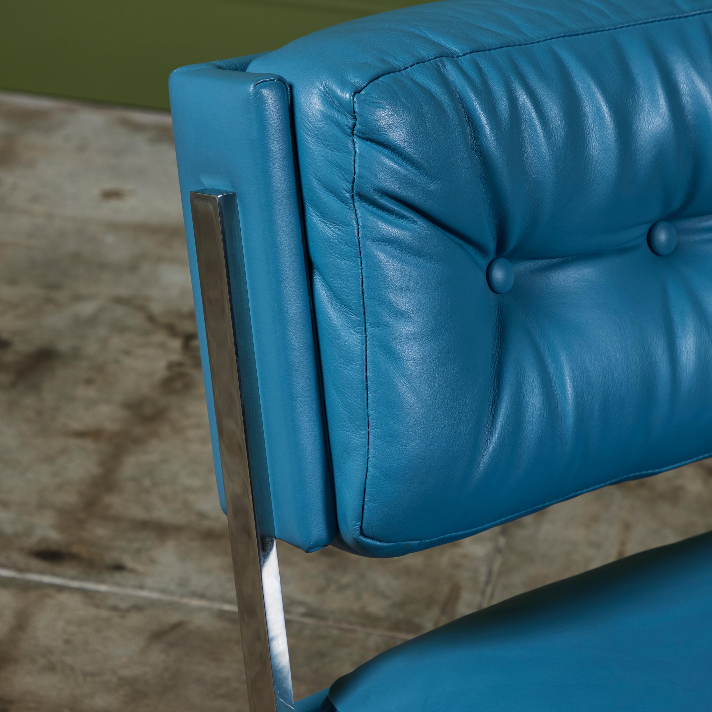 Paar Harvey Probber-Loungesessel aus Leder im Angebot 8
