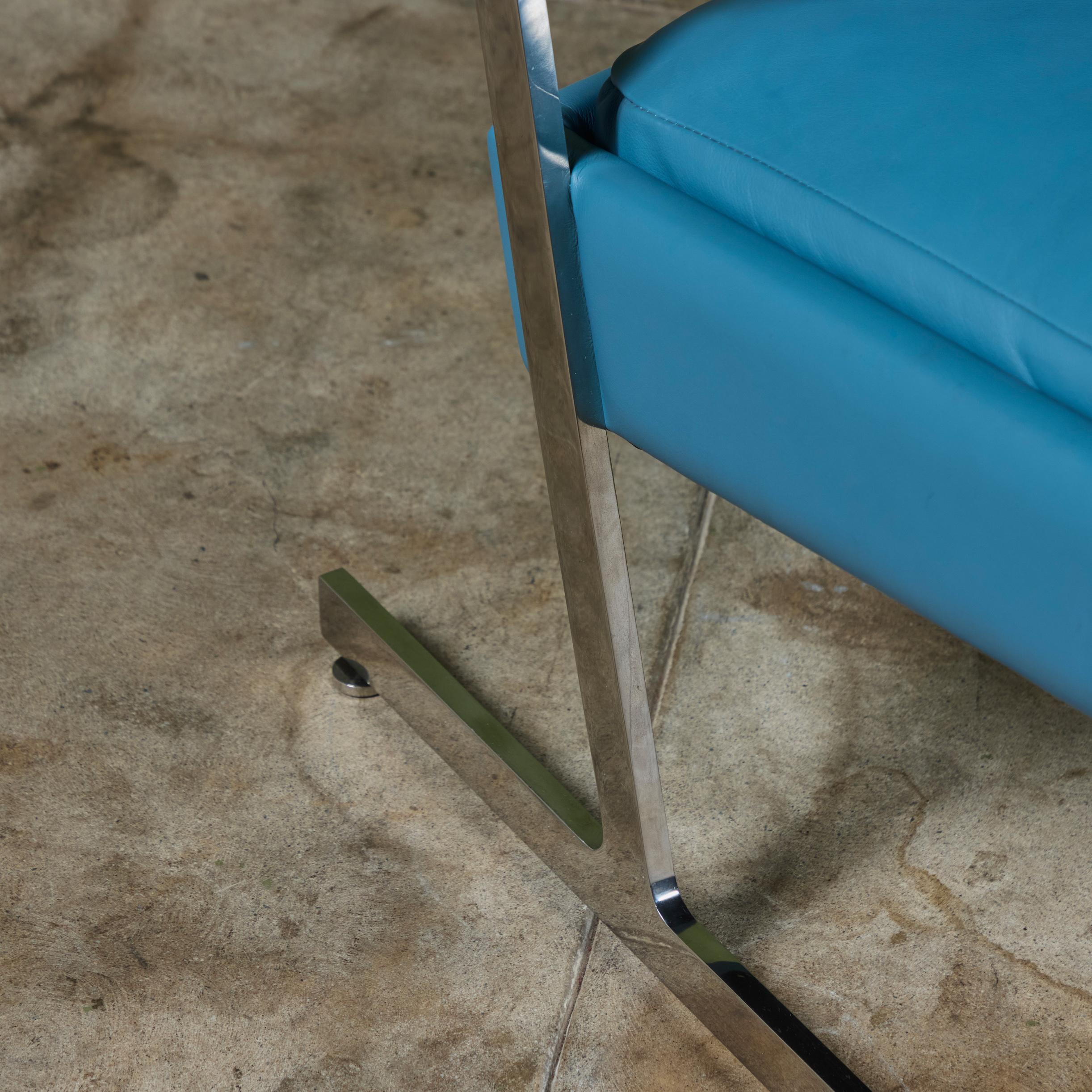 Paar Harvey Probber-Loungesessel aus Leder im Angebot 11