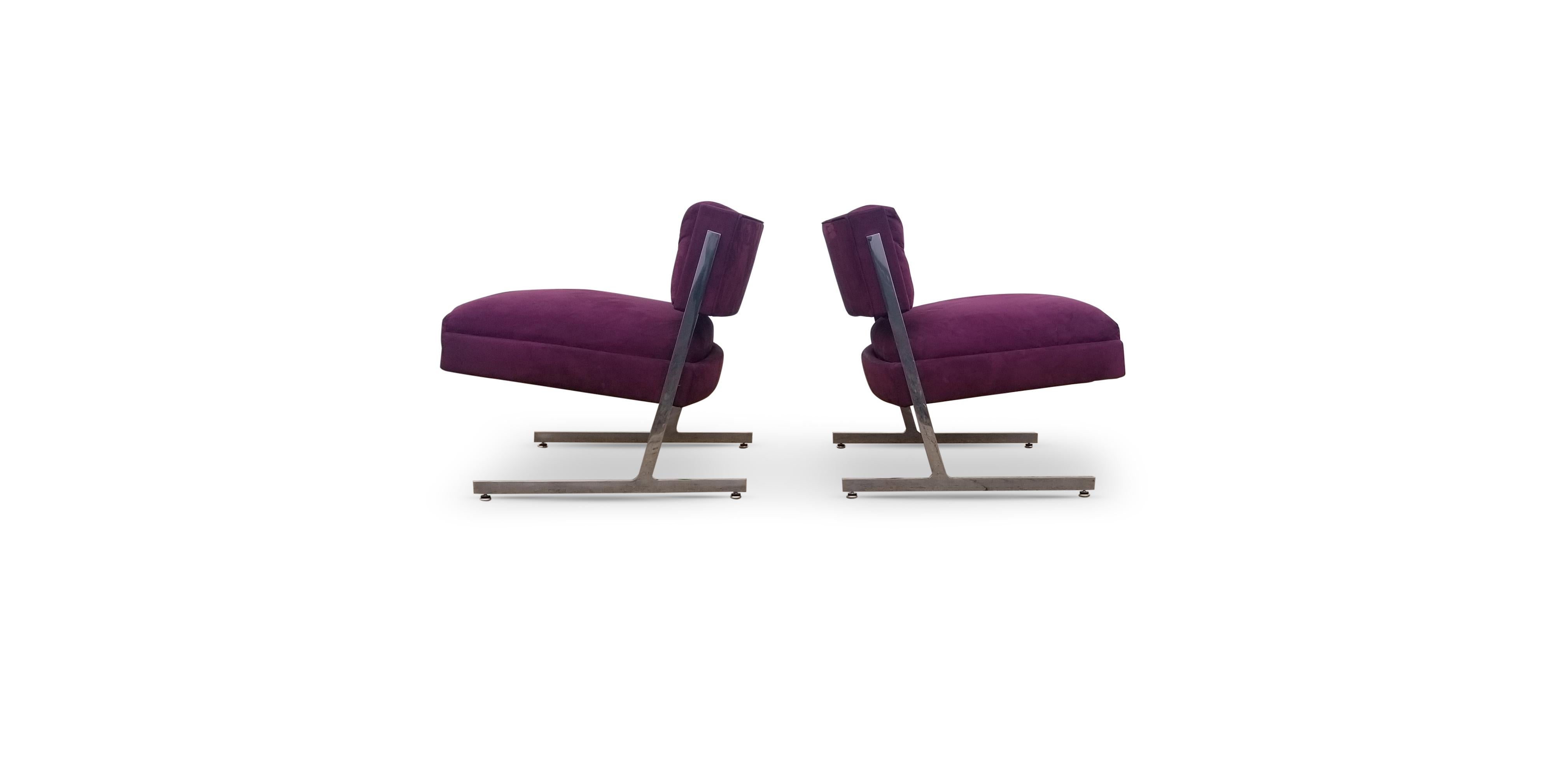 Mid-Century Modern Pair of Harvey Probber Lounge Chairs