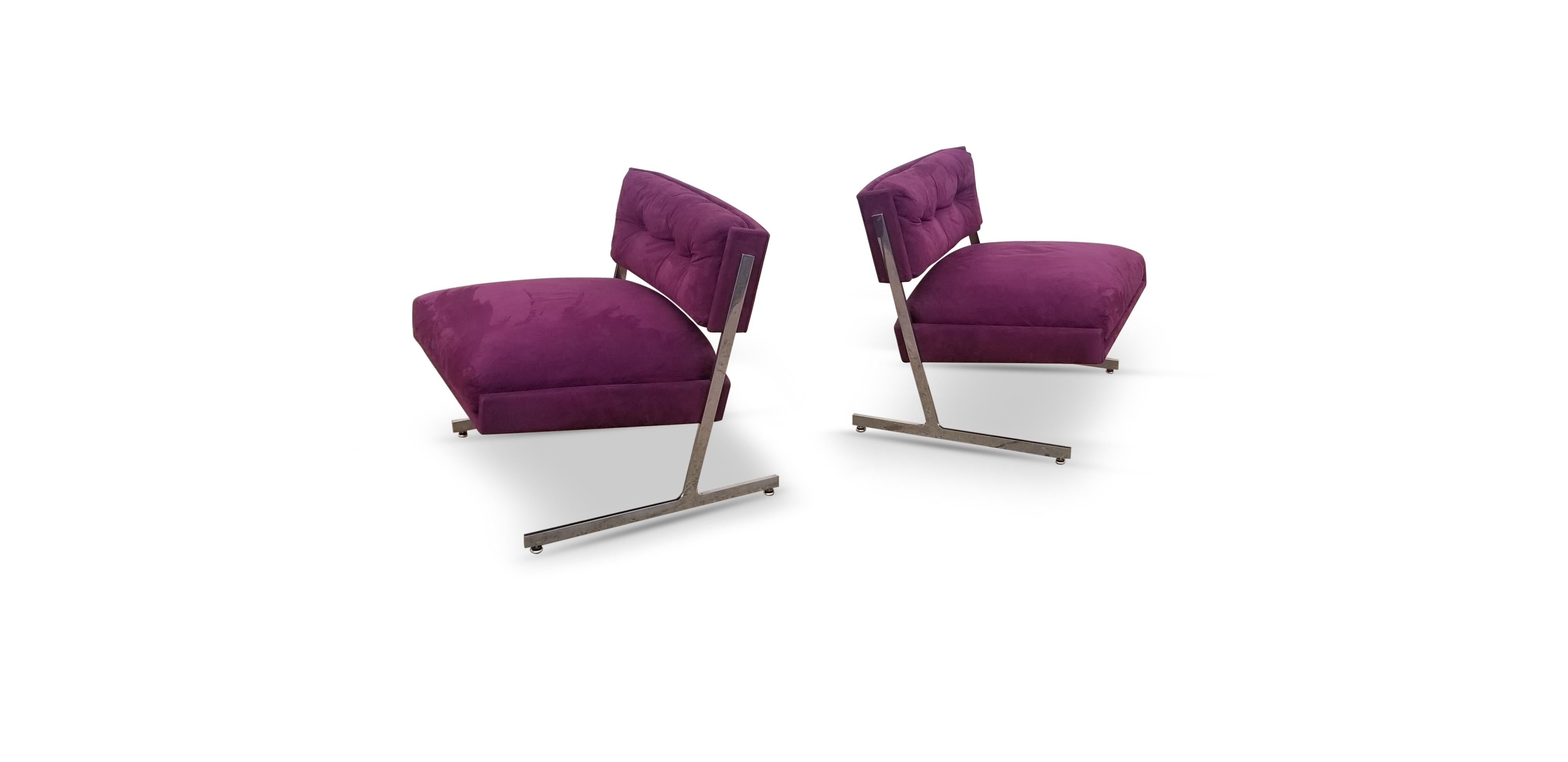 American Pair of Harvey Probber Lounge Chairs