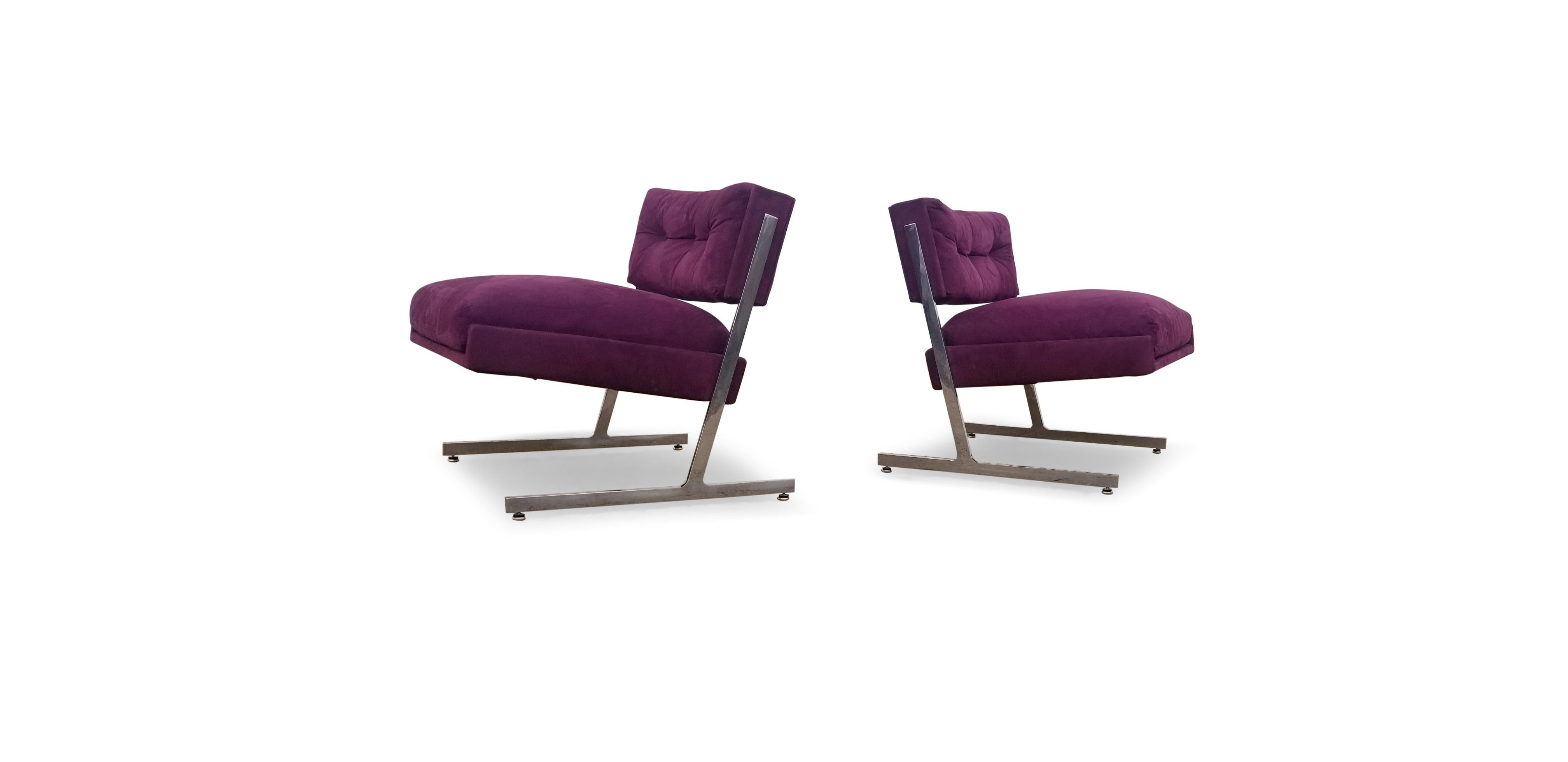 Pair of Harvey Probber Lounge Chairs In Good Condition In Middlesex, NJ