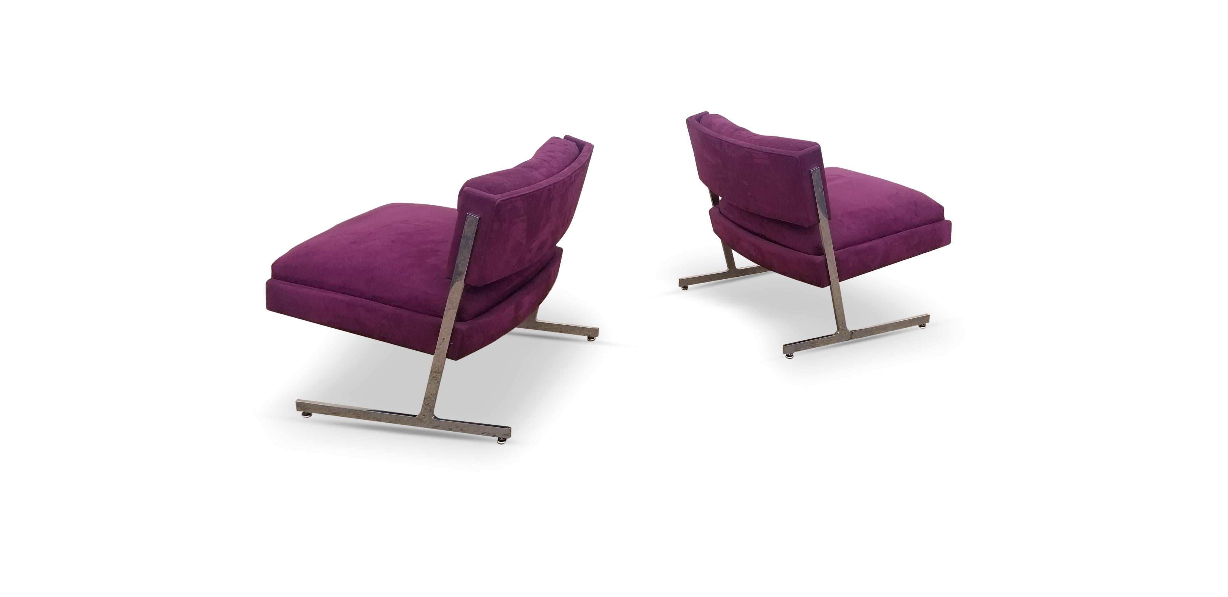 20th Century Pair of Harvey Probber Lounge Chairs