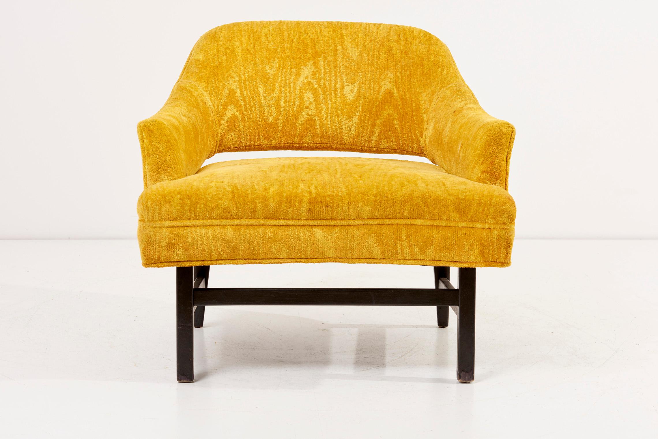 Ein Paar gelbe Harvey Probber-Loungesessel, USA 1960er Jahre im Angebot 9