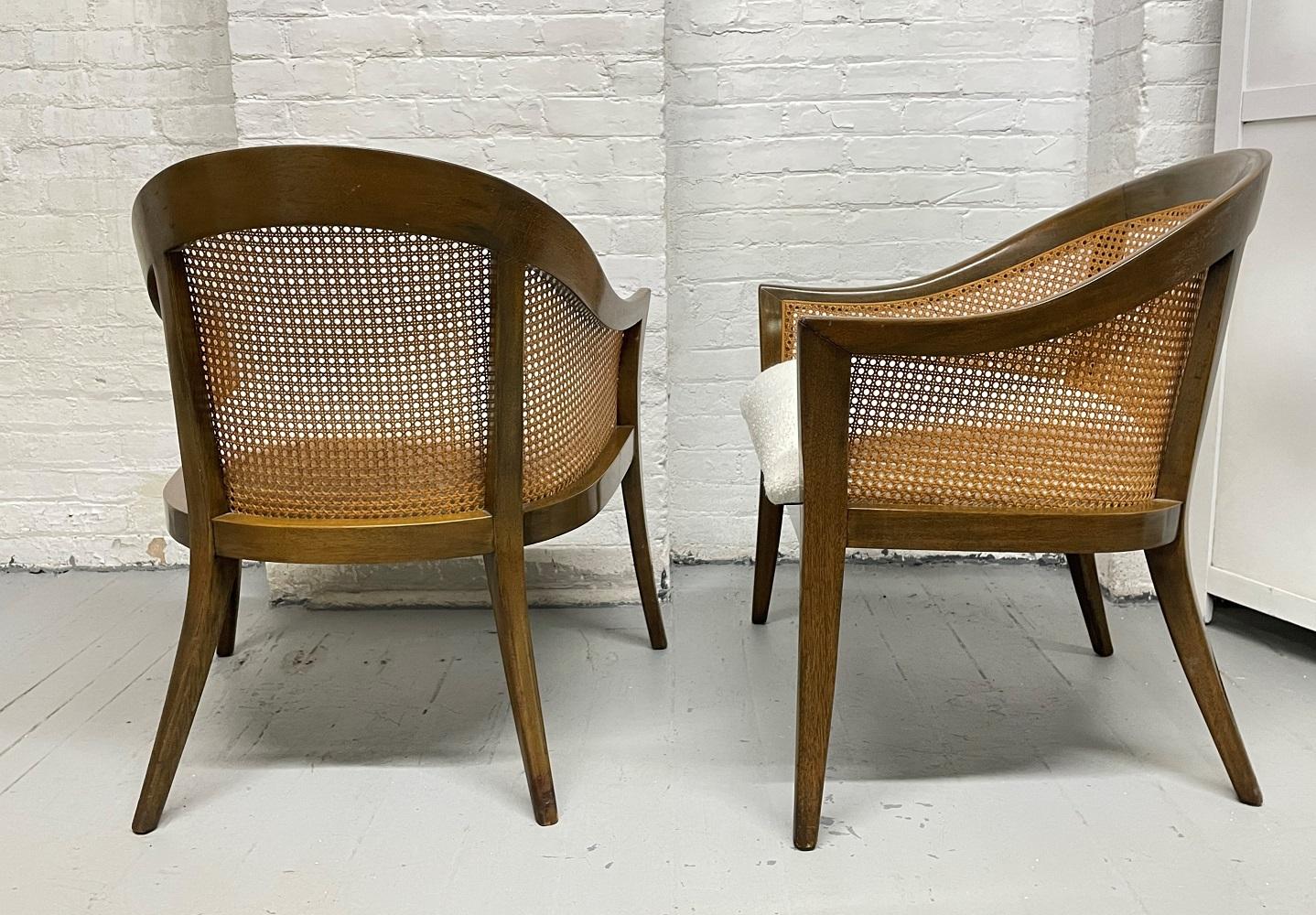 Pair of Harvey Probber Side Chairs in Bouclé In Good Condition In New York, NY
