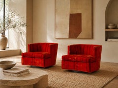 Pair of Harvey Probber Swivel Chairs