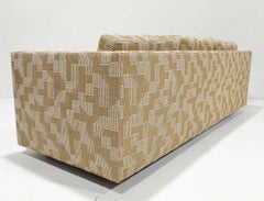 Pair of Harvey Probber Tuxedo Sofas in Lee Jofa Upholstery