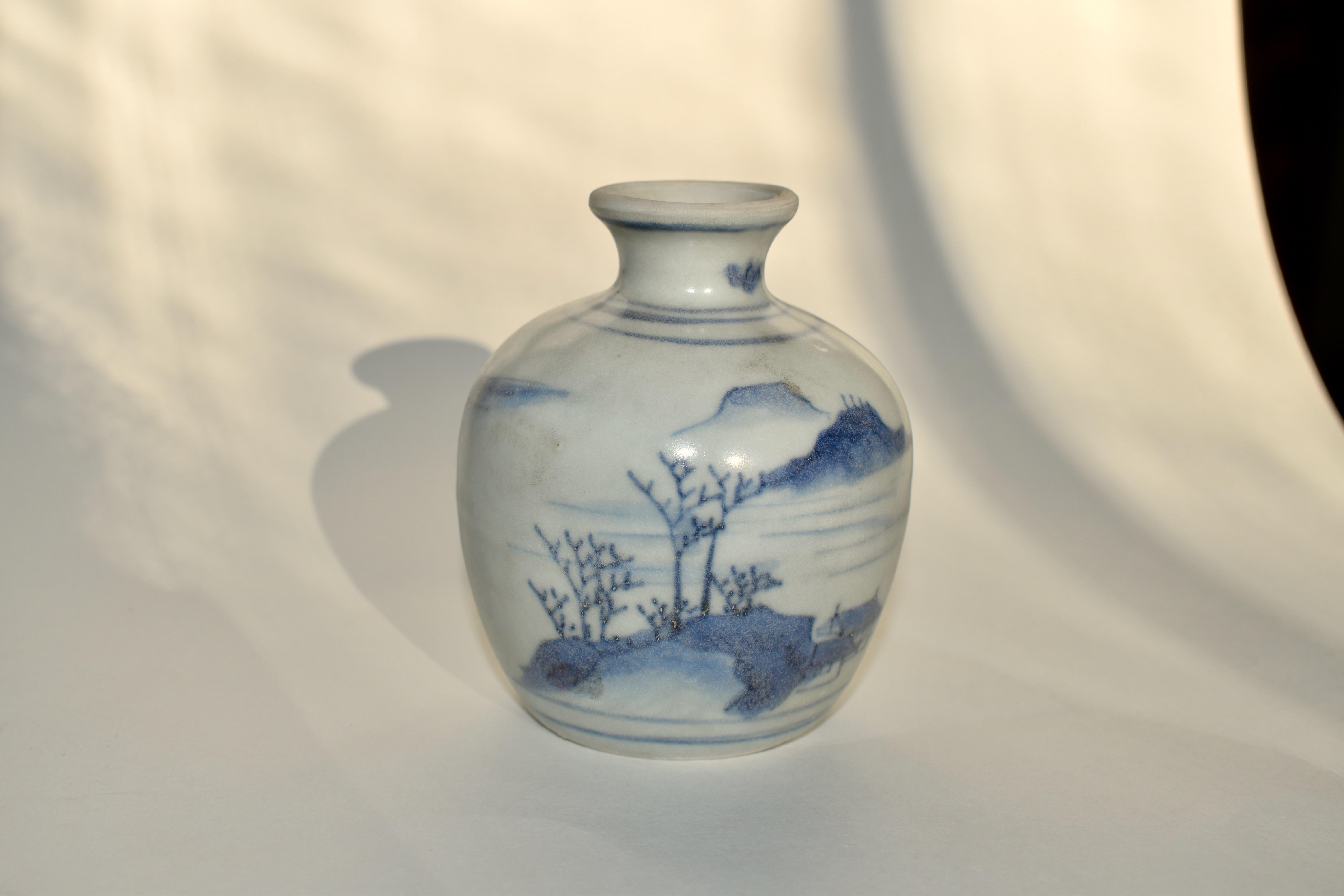 Paire de pots en porcelaine bleue et blanche de la collection Hatcher en vente 6