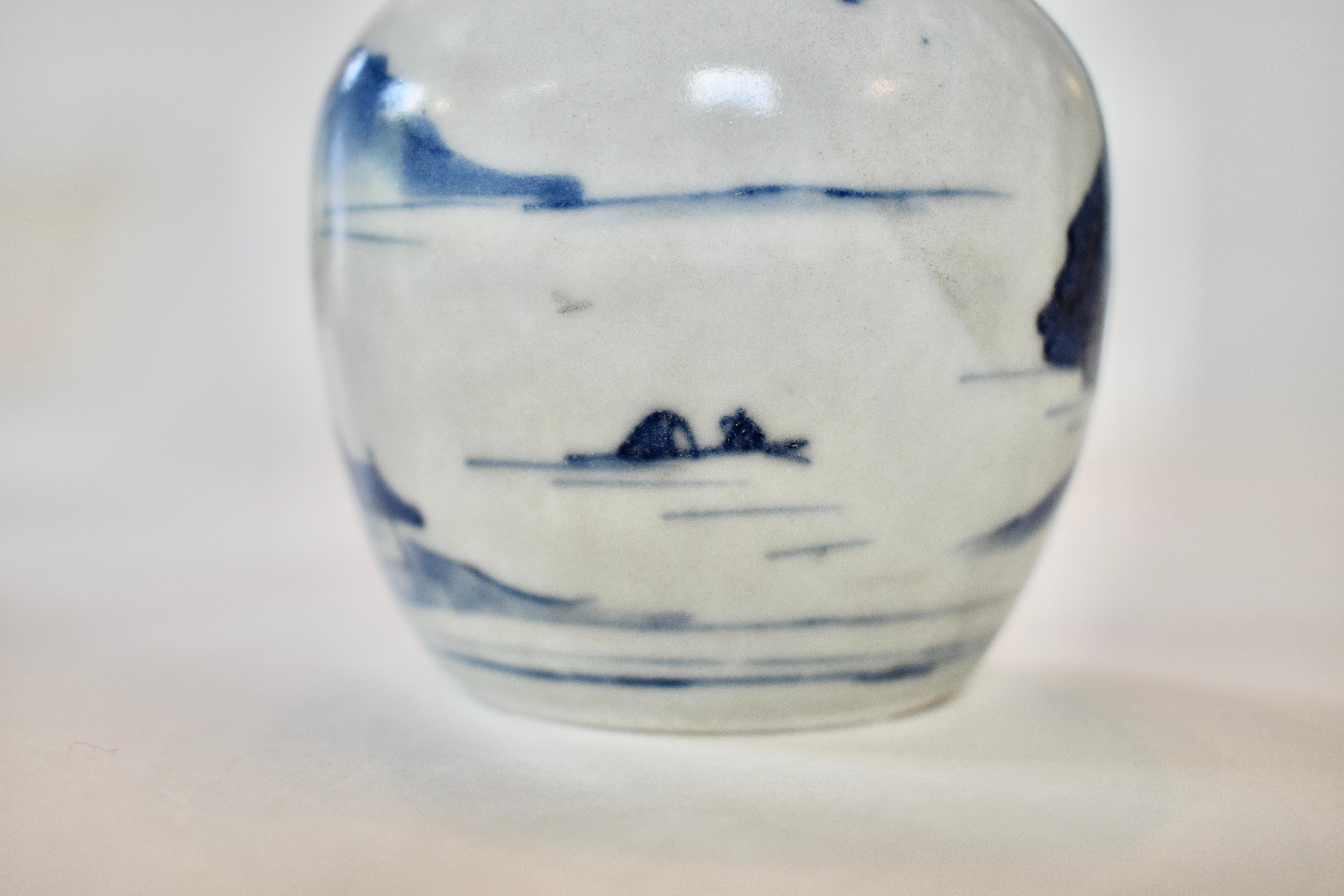 Paire de pots en porcelaine bleue et blanche de la collection Hatcher État moyen - En vente à Atlanta, GA