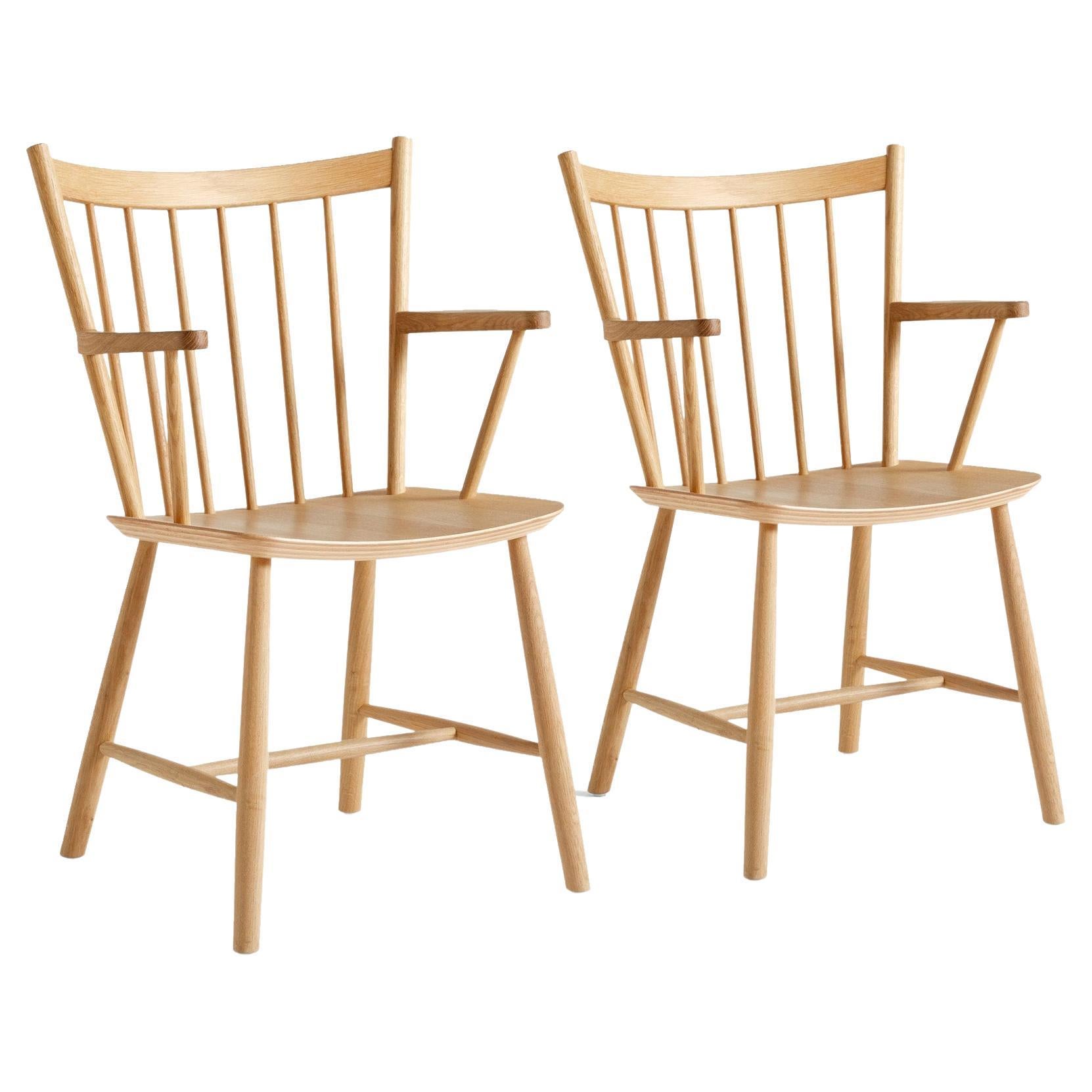 Pair of Hay Armchairs Beech Wood For Sale
