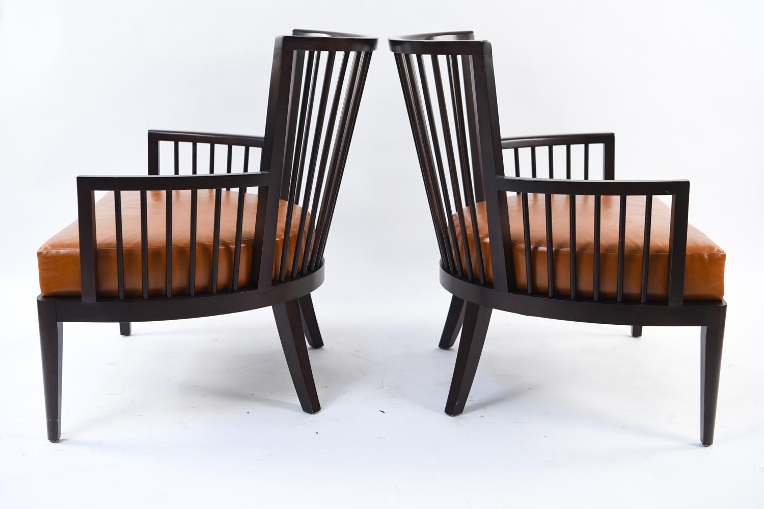 Pair of HBF Spindle Back Lounge Chairs 6