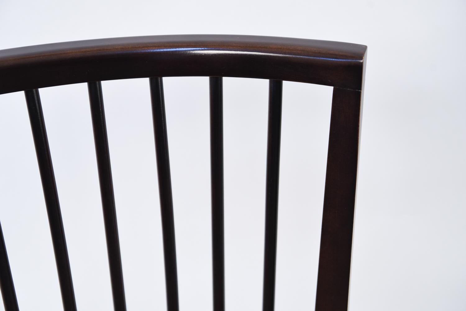 American Pair of HBF Spindle Back Lounge Chairs
