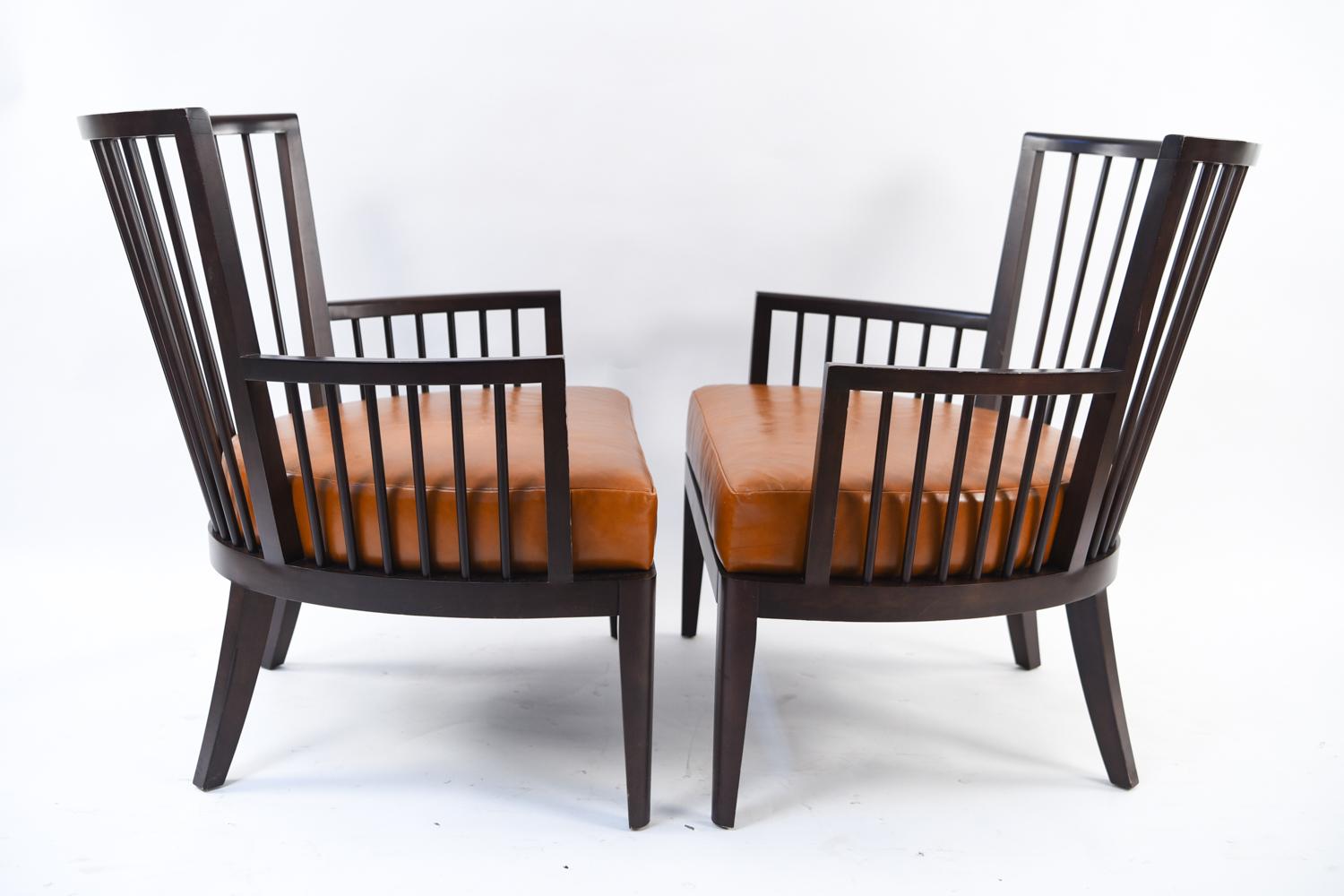 Pair of HBF Spindle Back Lounge Chairs 2