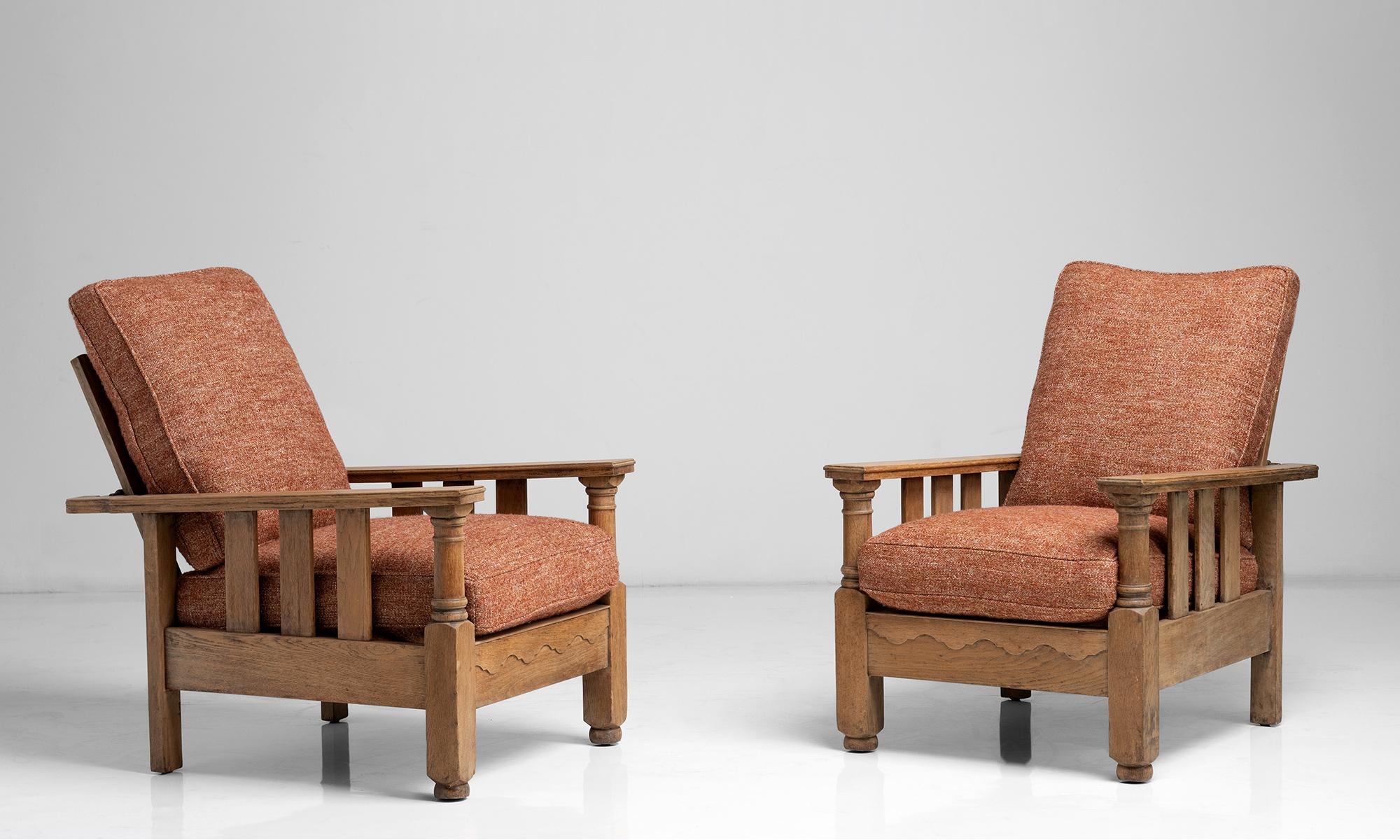 Pair of Heals Reading Chairs, England circa 1930 2