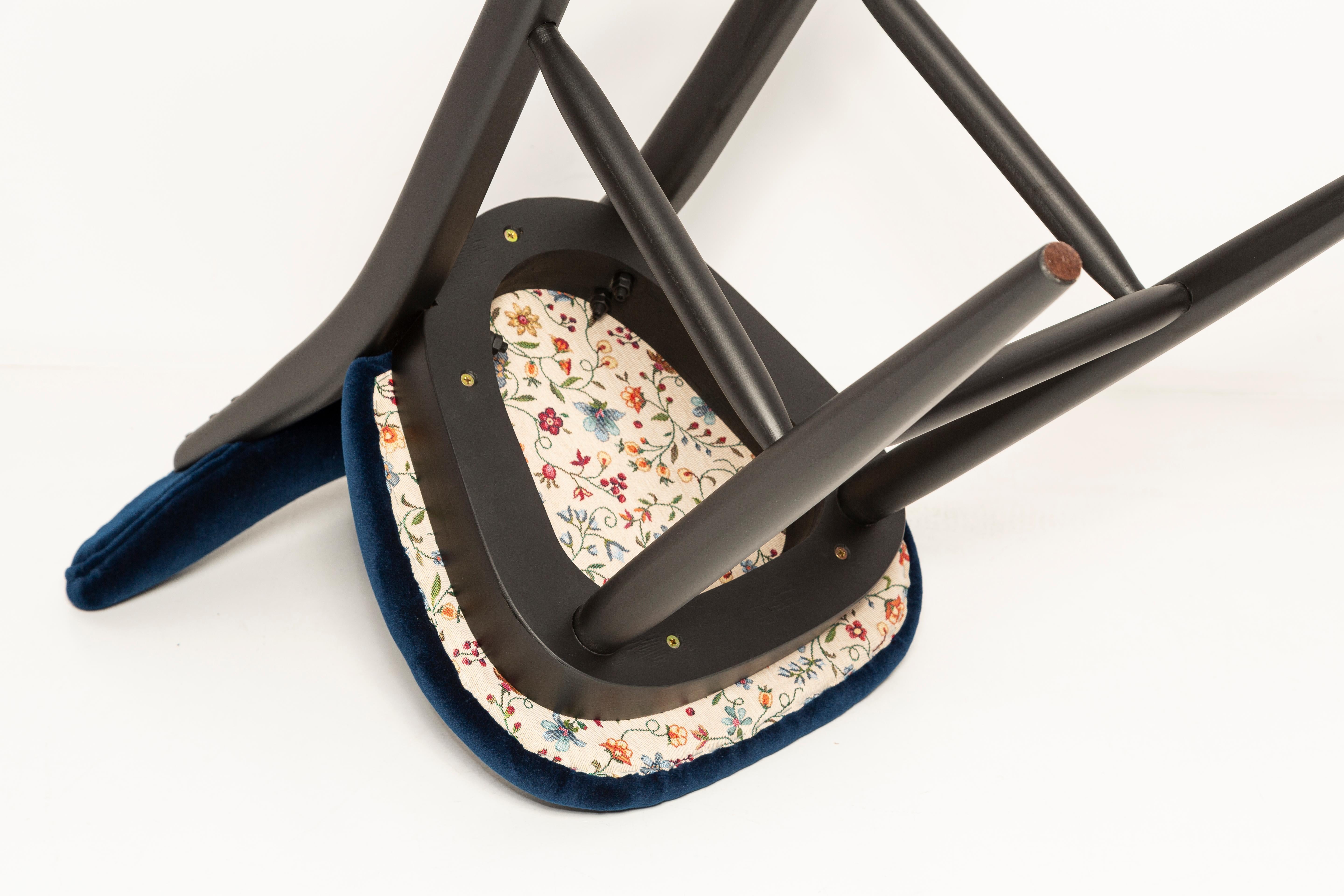 Paire de tabourets de bar en laine d'alpaga, par Vintola Studio, Europe, Pologne. en vente 4