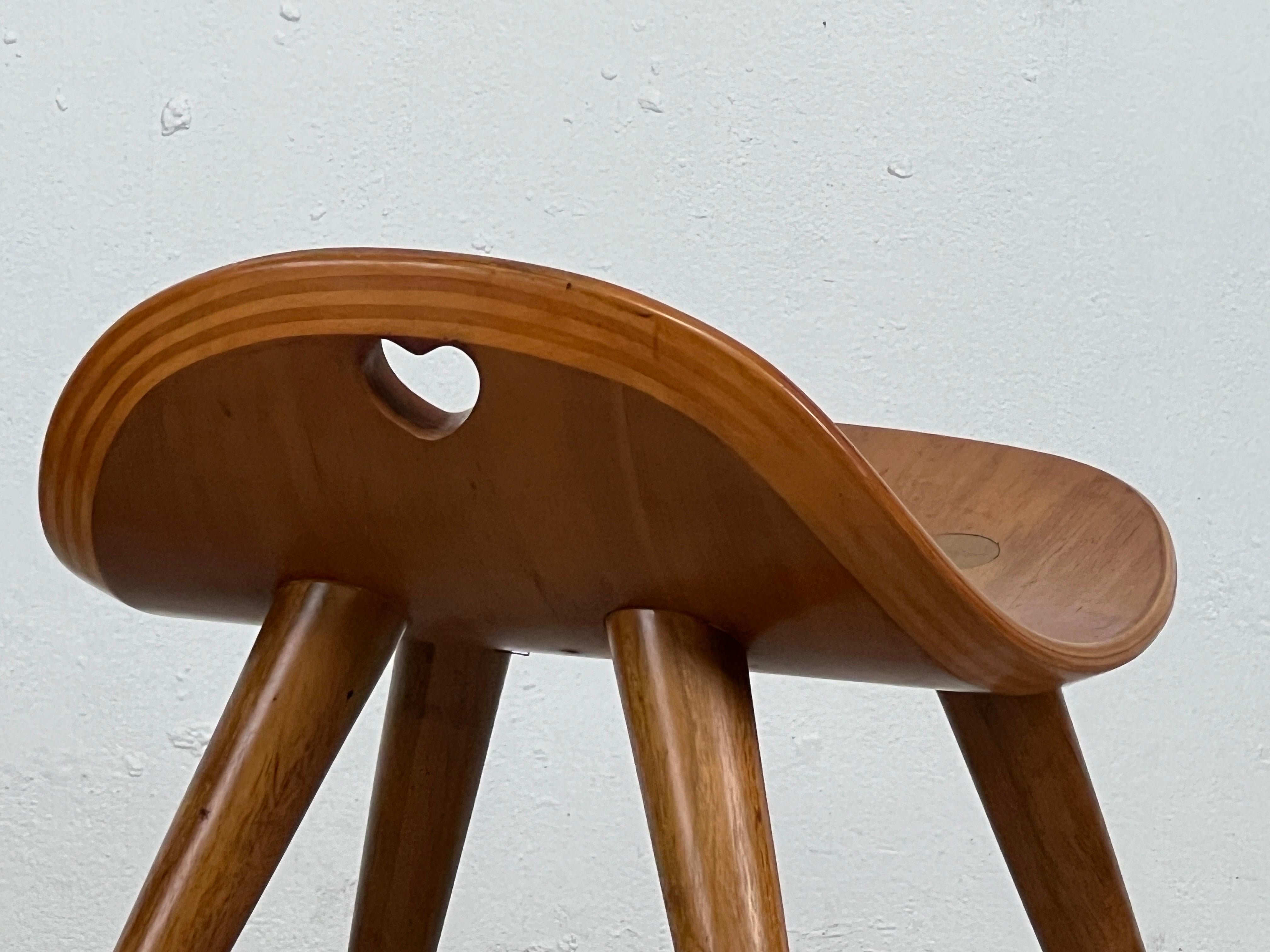 Pair of Heart Stools by Edward Wormley for Dunbar For Sale 4