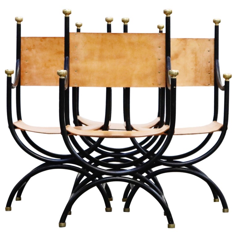 Savonarola director chairs, 20th century, offered by Automaton