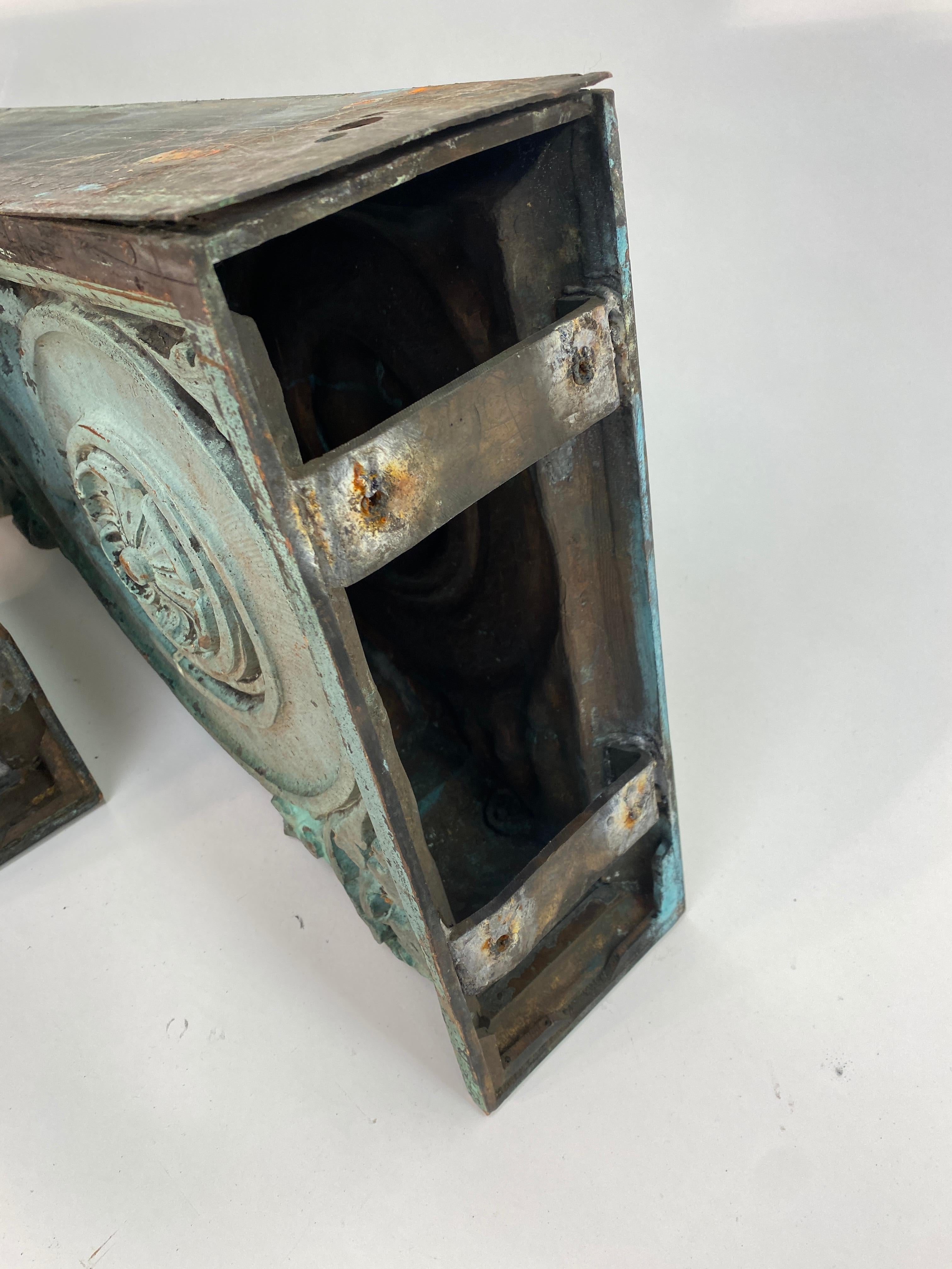 Pair of Heavy Bronze Architectural Corbels 4