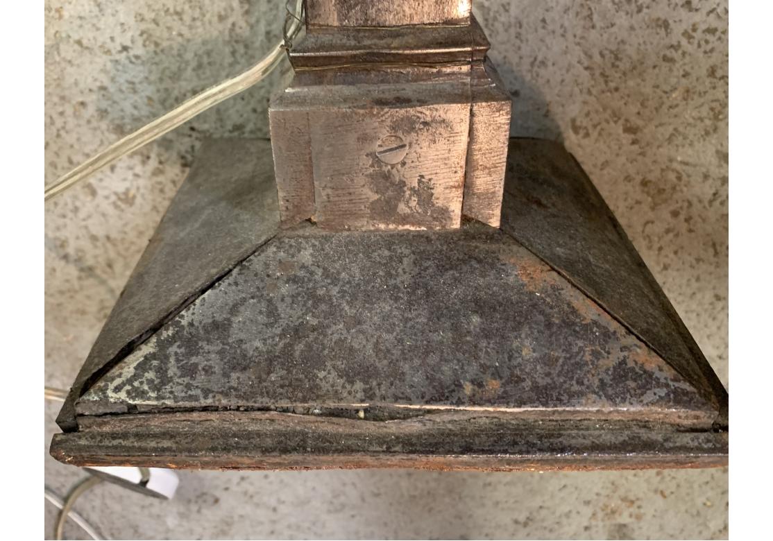 Pair Of Heavy Iron Industrial Style Floor Lamps For Sale 6
