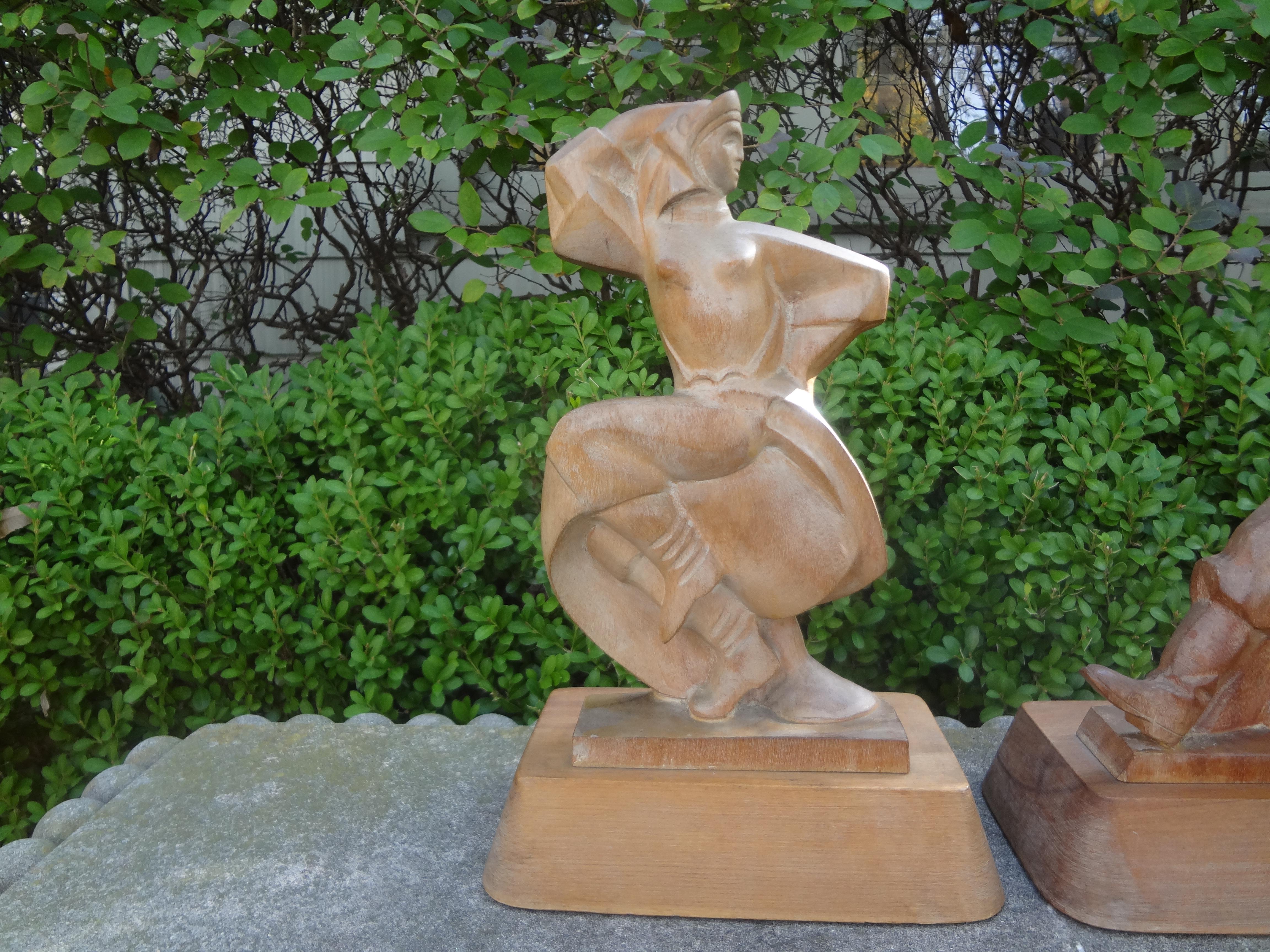 Pair of Heifetz Russian Dancer Lamp Bases In Good Condition For Sale In Houston, TX