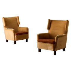Pair of Hellevi Ojanen armchairs, model 503, Artek, Finland, 1950s