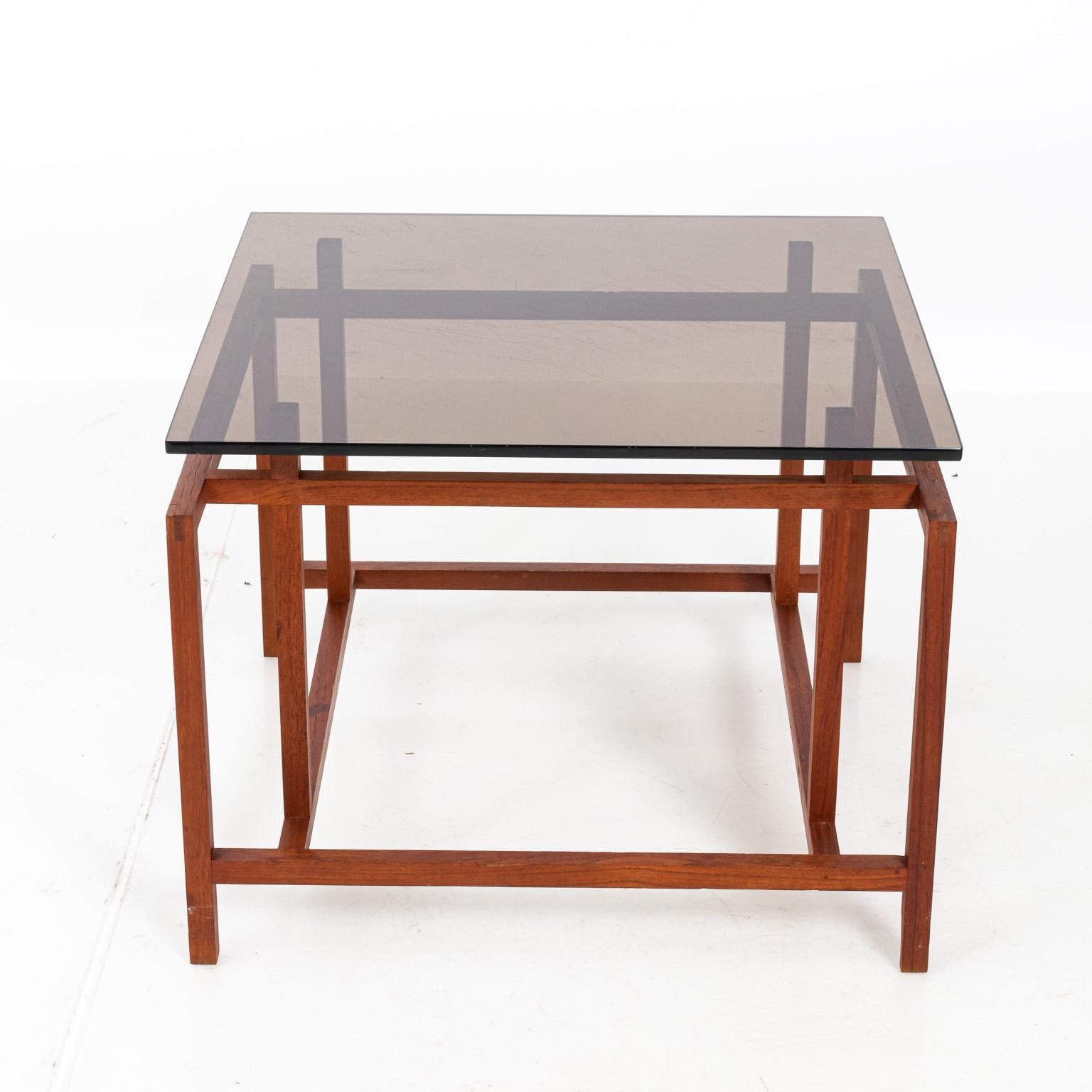 Mid-Century Modern Pair of Henning Horgaard Rosewood End Tables by Komfort Mobler For Sale