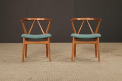 Paar Teakholzstühle Henning Kjaernulf Model No. 255 für Bruno Hansen, Dänemark, 1960er Jahre
