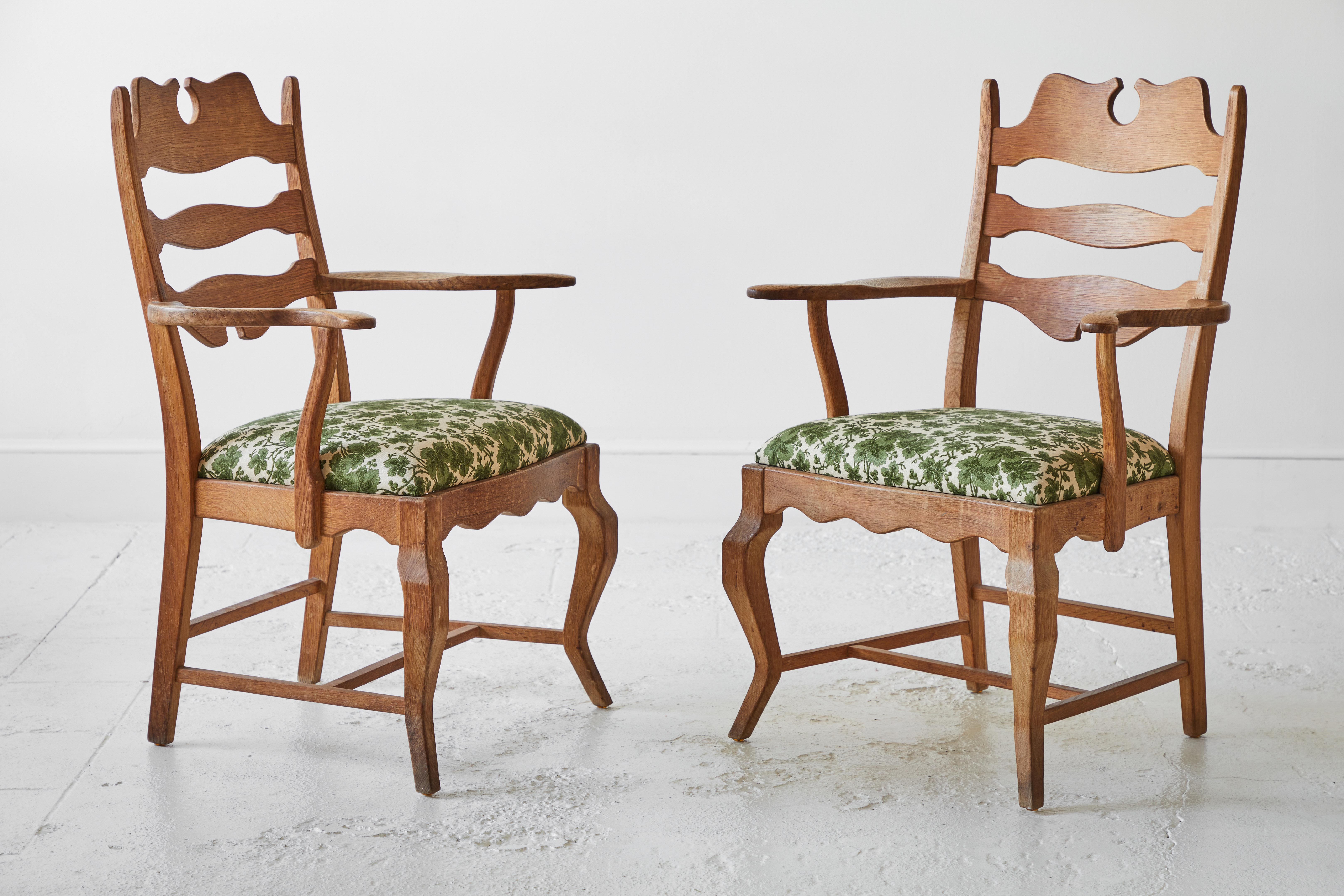 Pair of Henning Kjærnulf “Razor blade” Armchairs In Good Condition In Los Angeles, CA