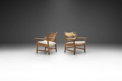 Pair of Henning Kjærnulf "Razorblade" Armchairs, Denmark 1960s