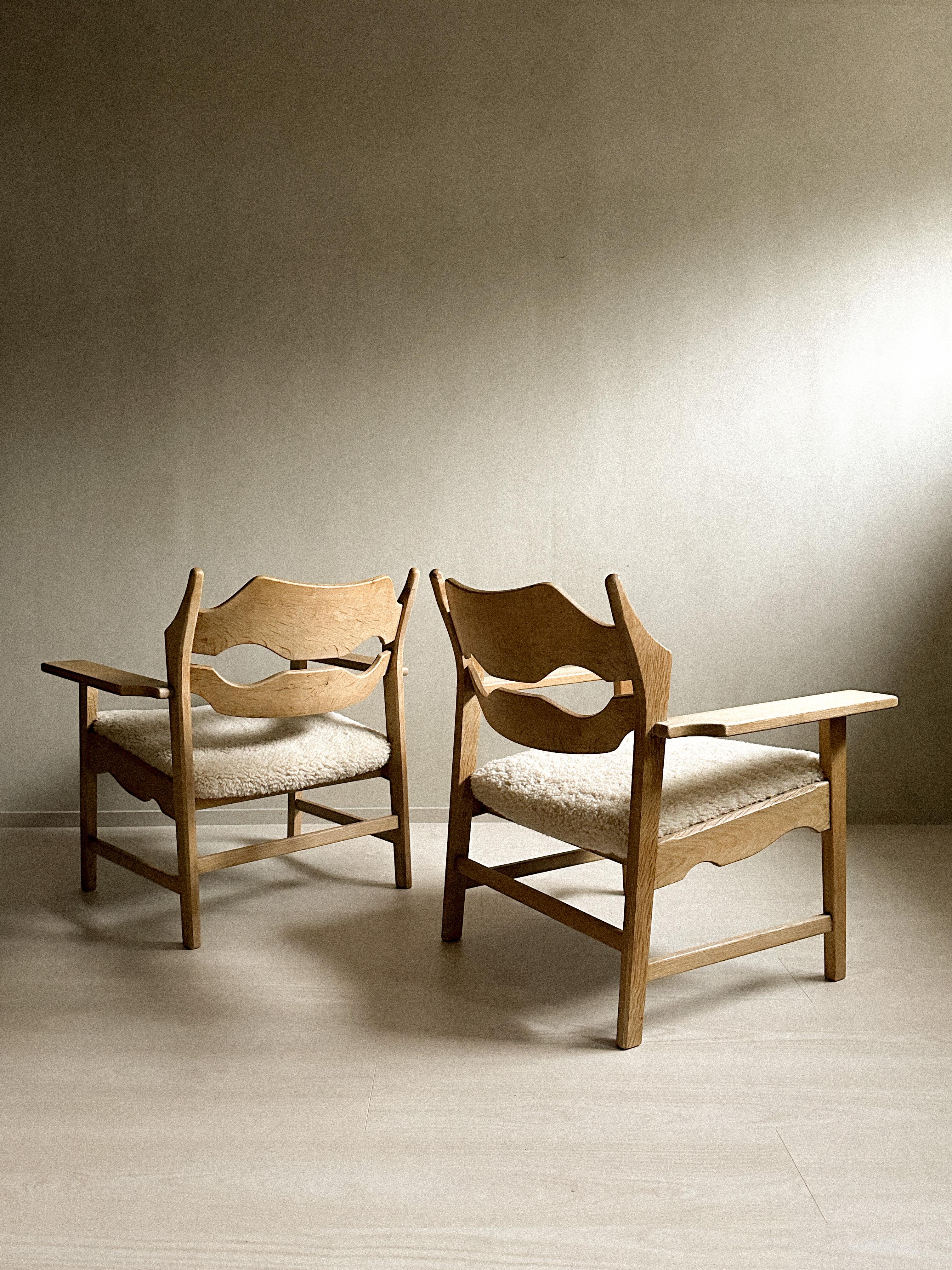 Danish Pair of Henning Kjærnulf Razorblade Lounge Chair, Denmark 1960s 