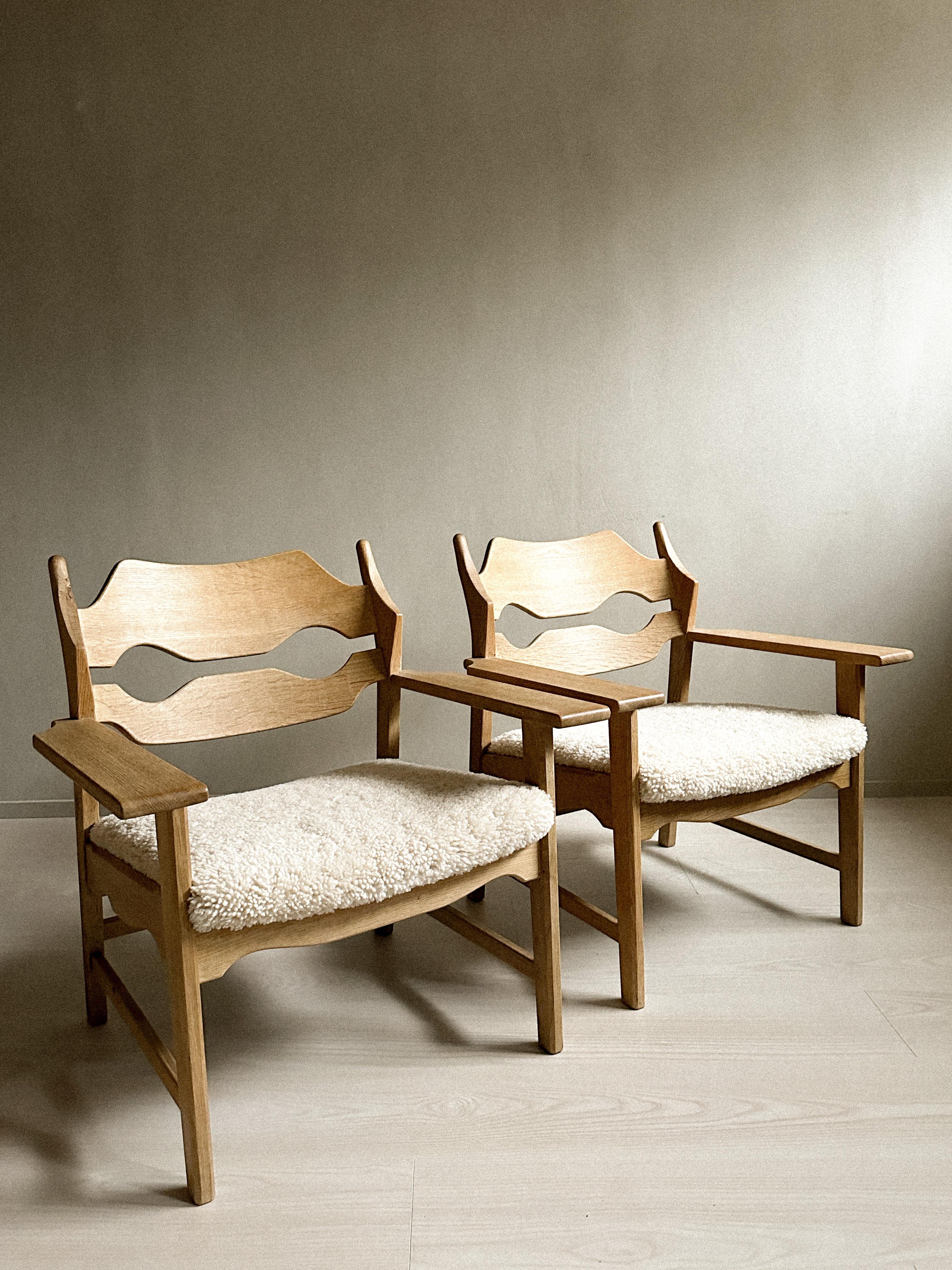 Pair of Henning Kjærnulf Razorblade Lounge Chair, Denmark 1960s  1