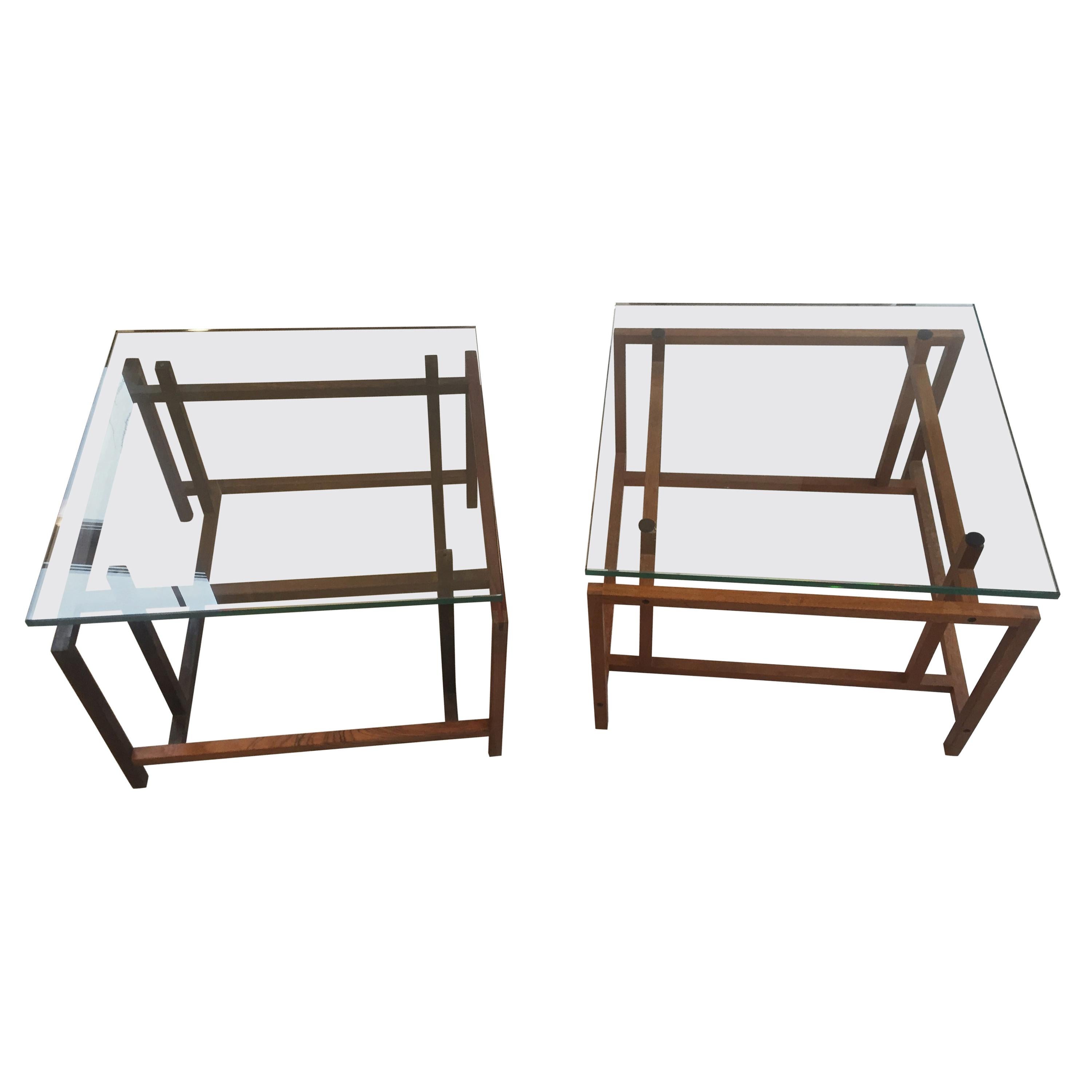 Pair of Henning Norgaard 1960s Danish Modern Side Tables for Komfort For Sale