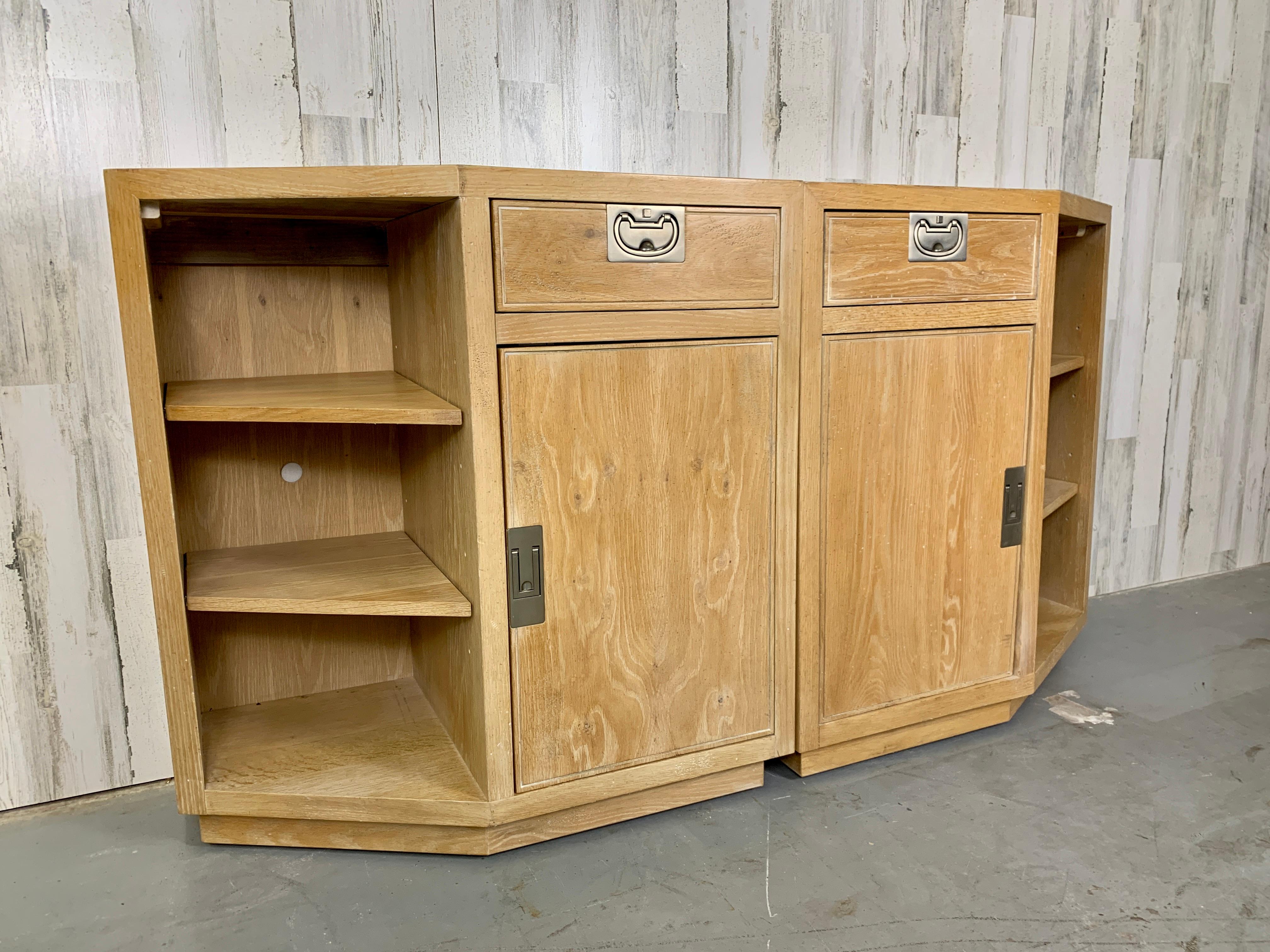 Modern Pair of Henredon Bel Air Collection Cabinets