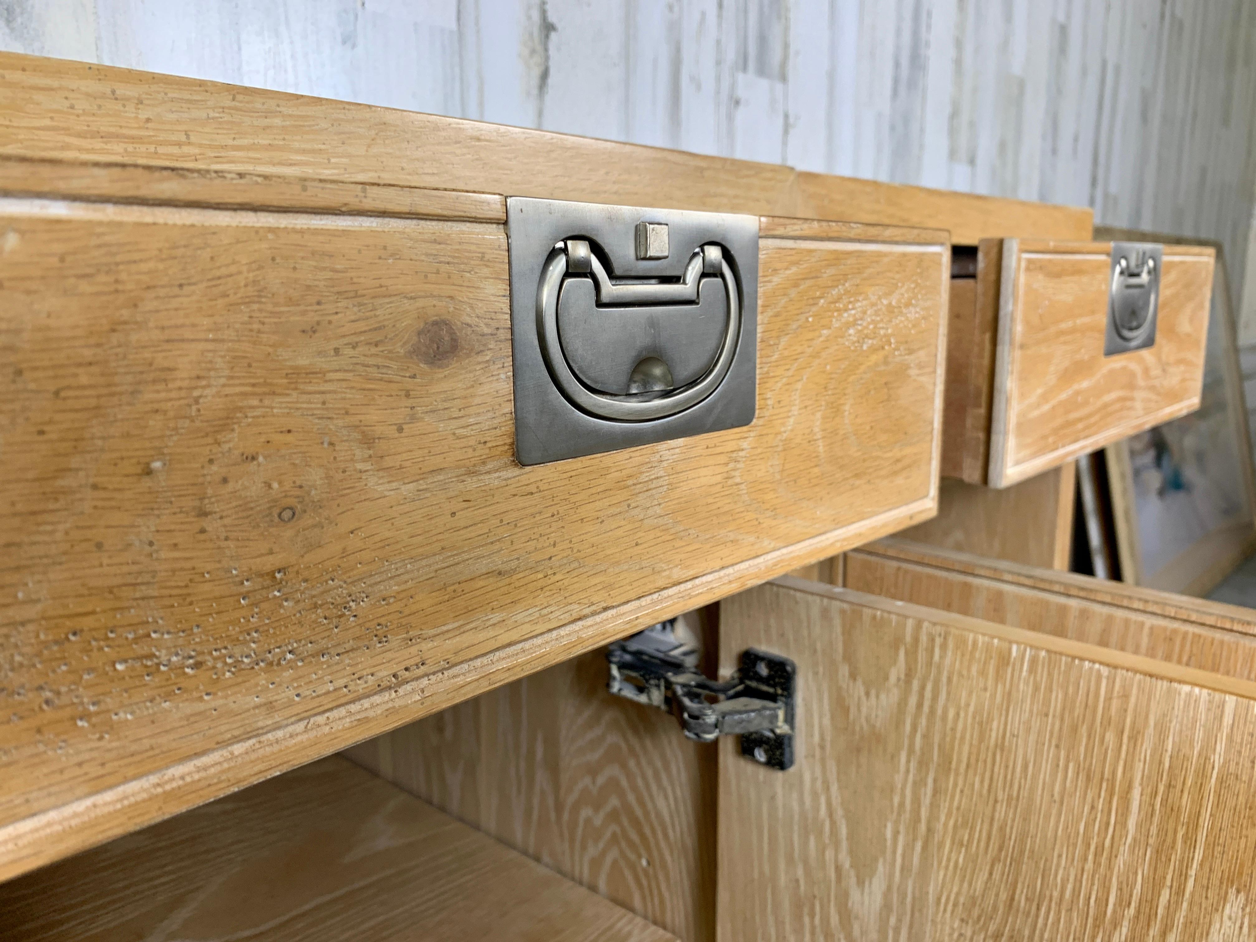 Metal Pair of Henredon Bel Air Collection Cabinets