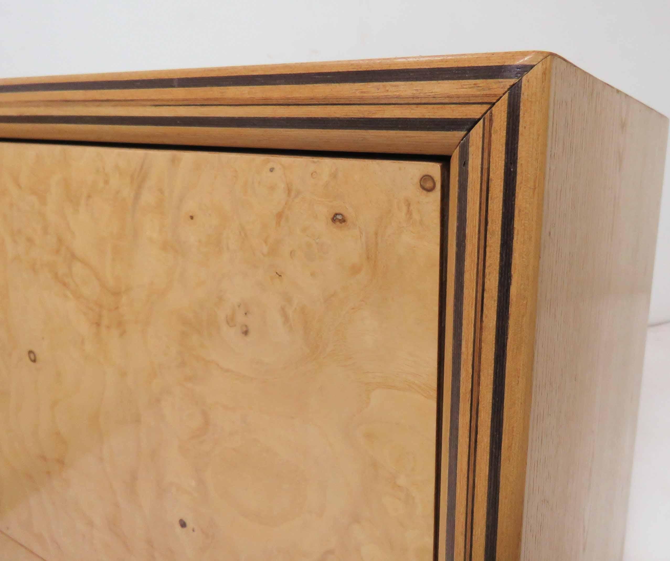 Pair of Henredon Scene Two Burl Wood Nightstands 1