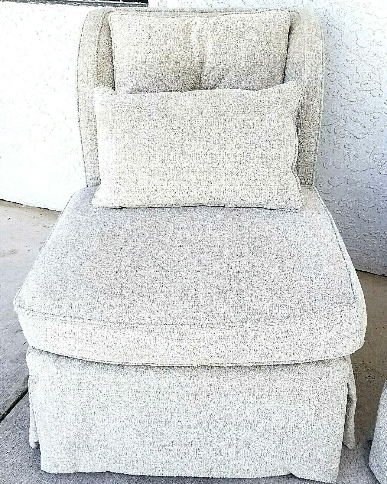 henredon boucle swivel chair