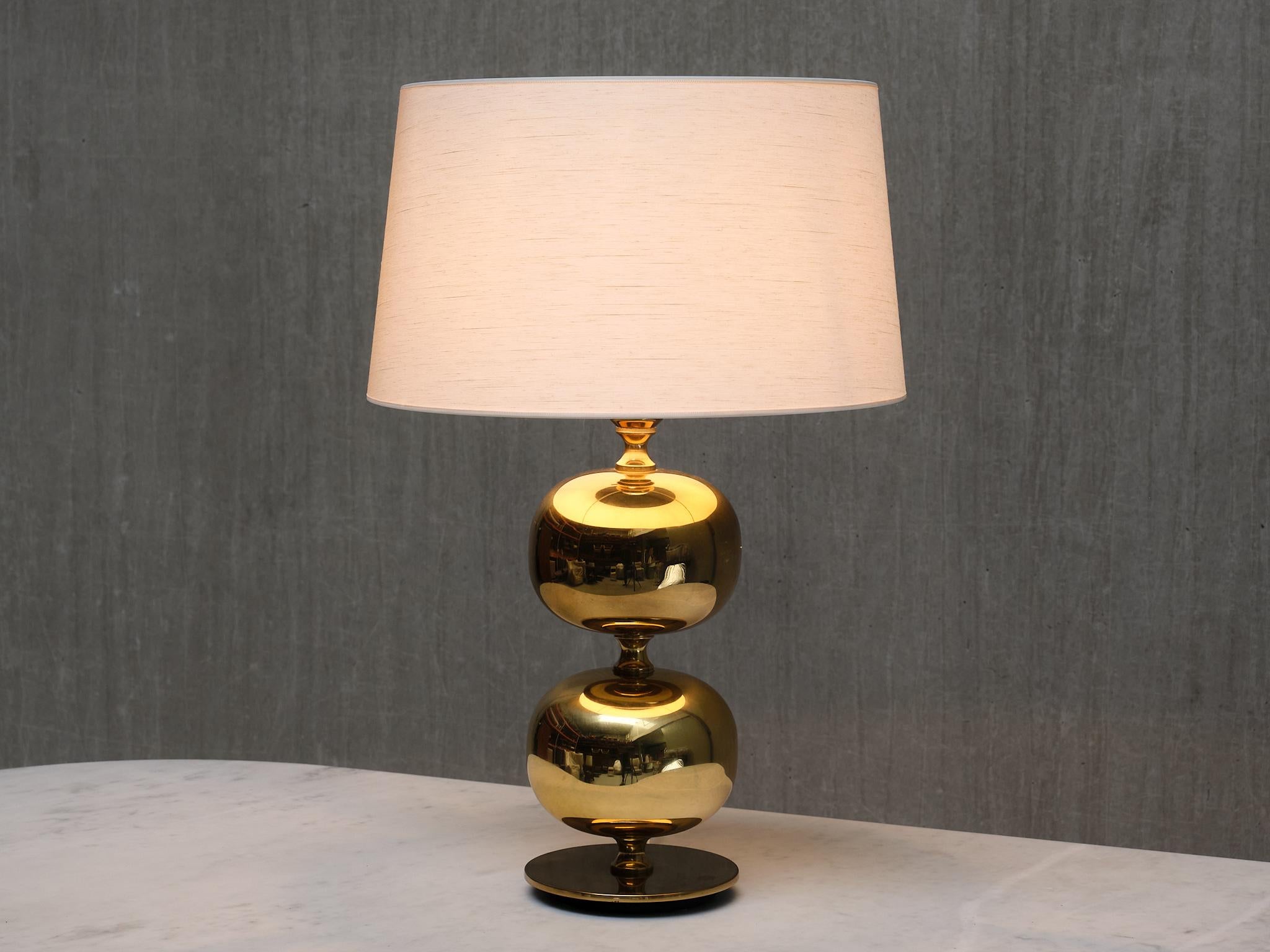 Coppia di lampade da tavolo in ottone Henrik Blomqvist, Stilarmatur Tranås, Svezia, anni '60 in vendita 6